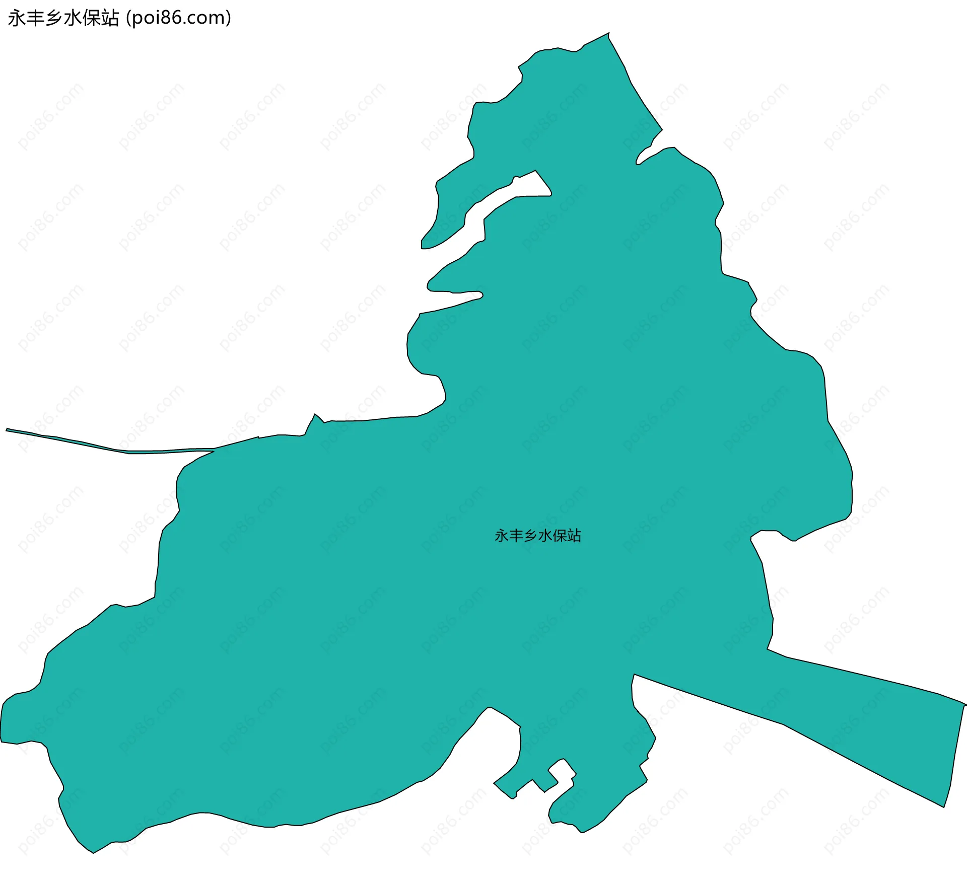 永丰乡水保站边界地图