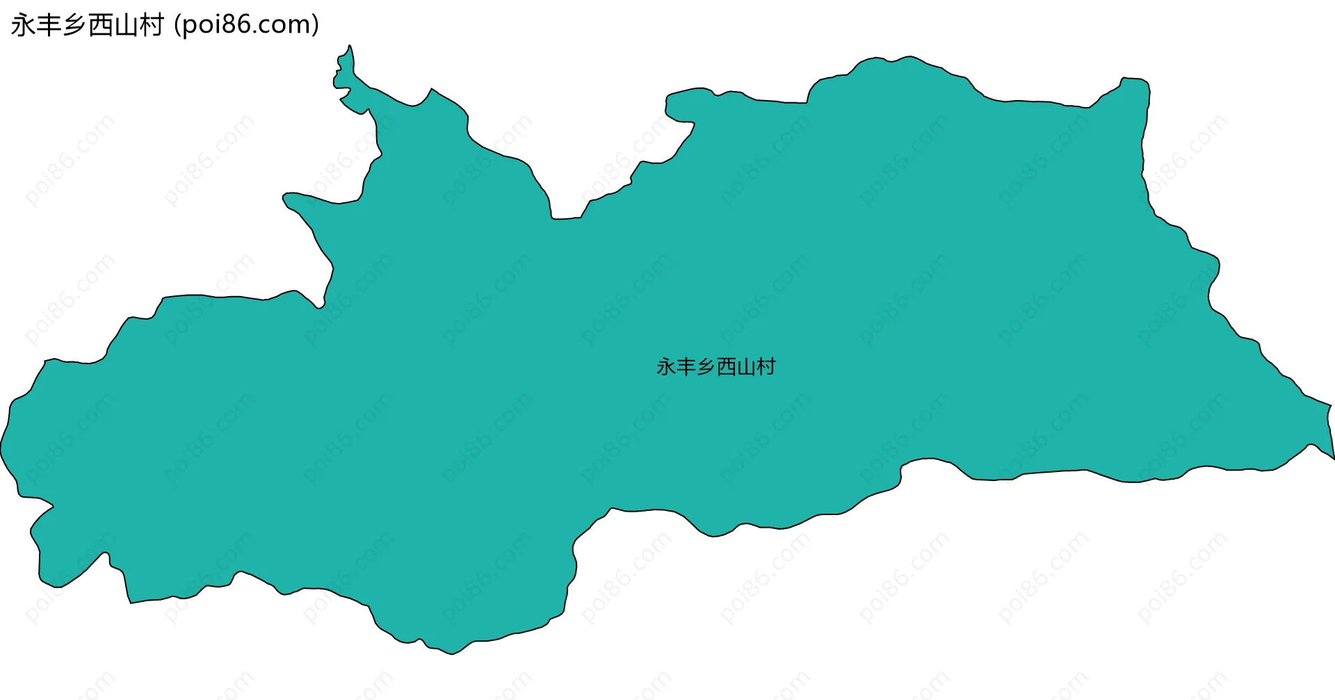 永丰乡西山村边界地图