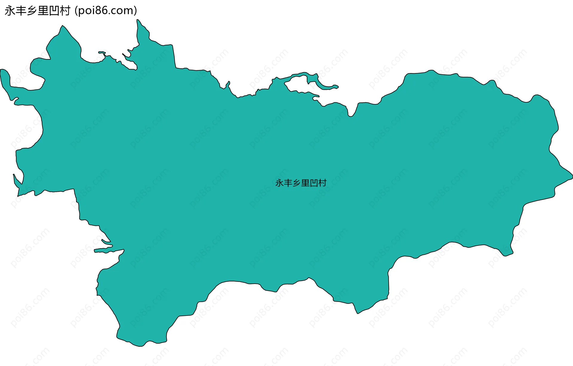 永丰乡里凹村边界地图