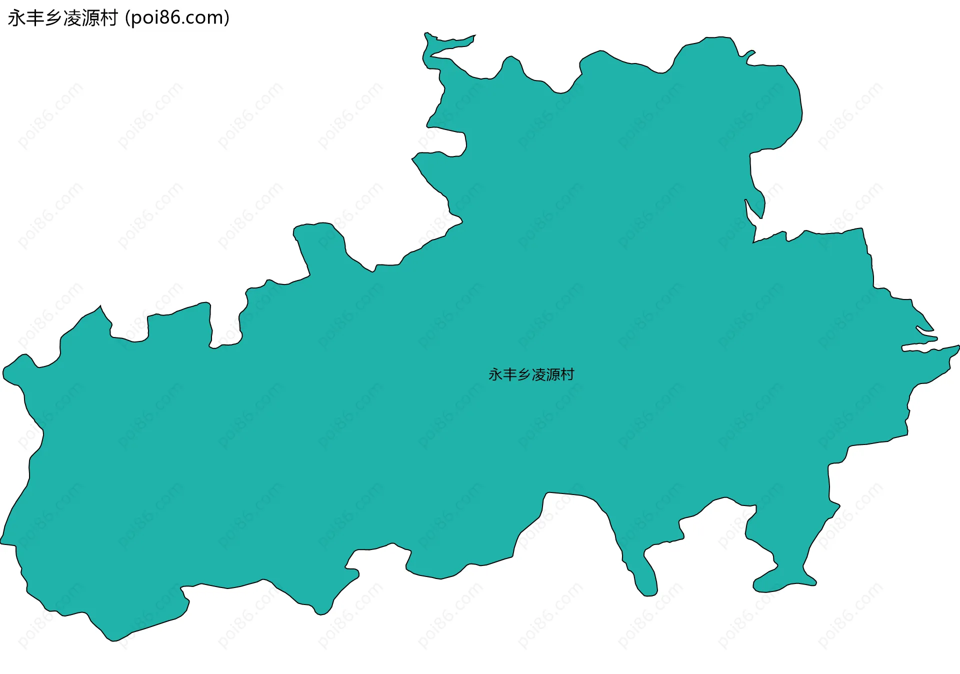 永丰乡凌源村边界地图