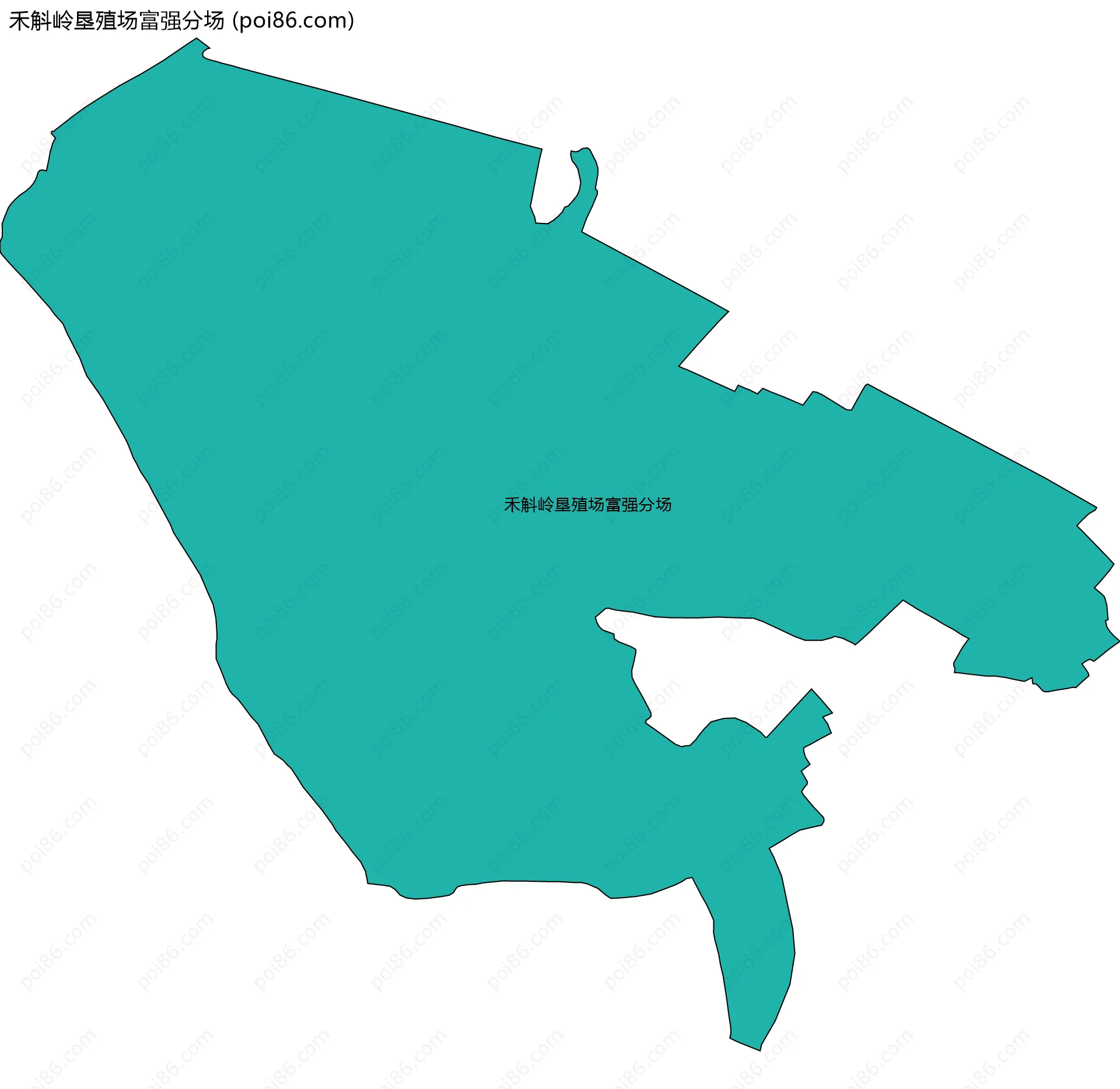 禾斛岭垦殖场富强分场边界地图