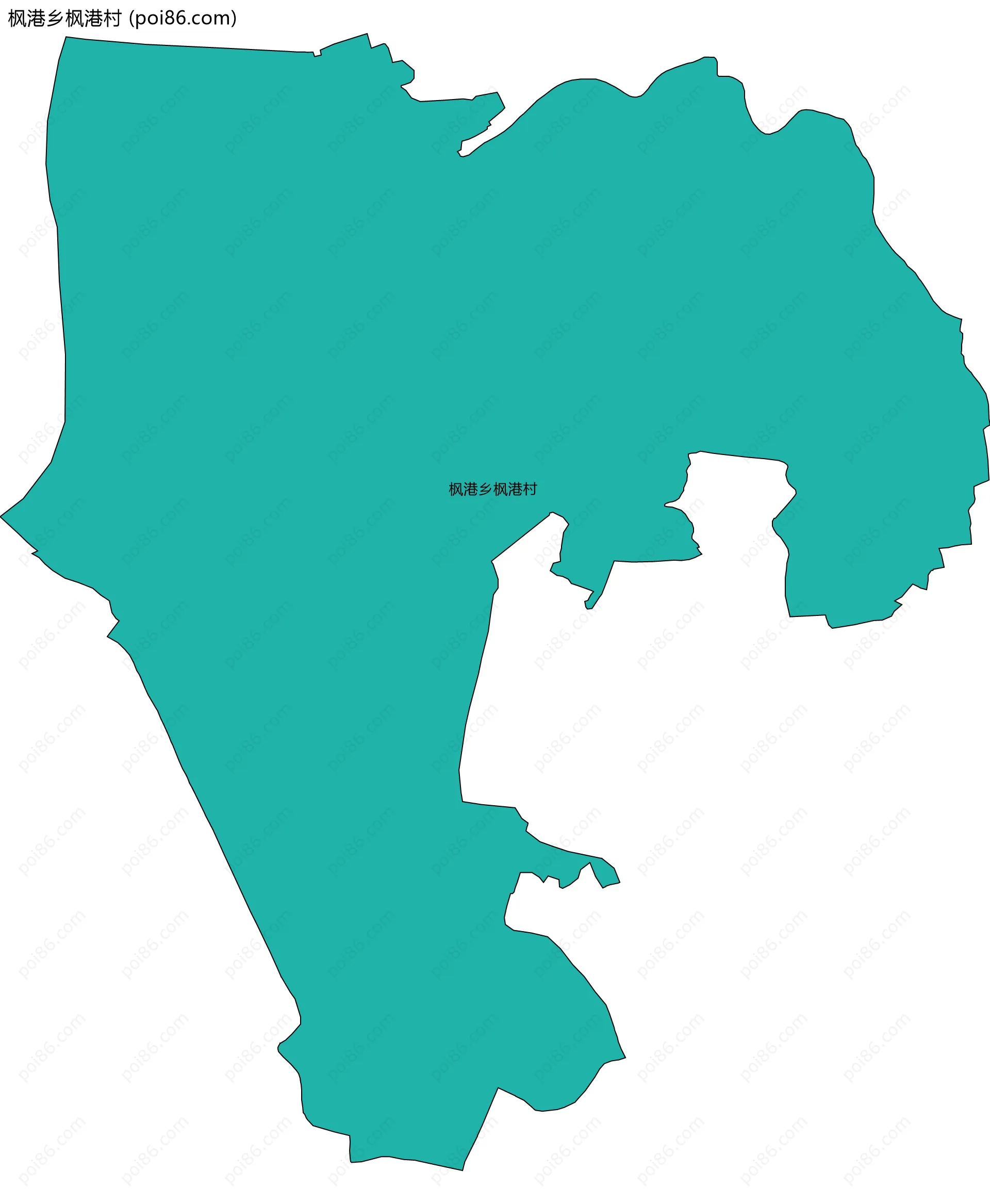 枫港乡枫港村边界地图