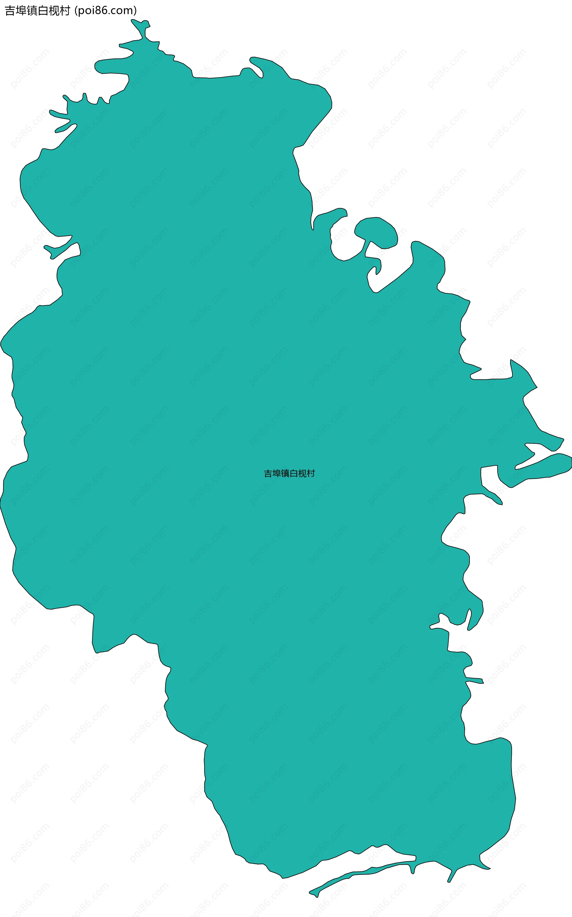 吉埠镇白枧村边界地图
