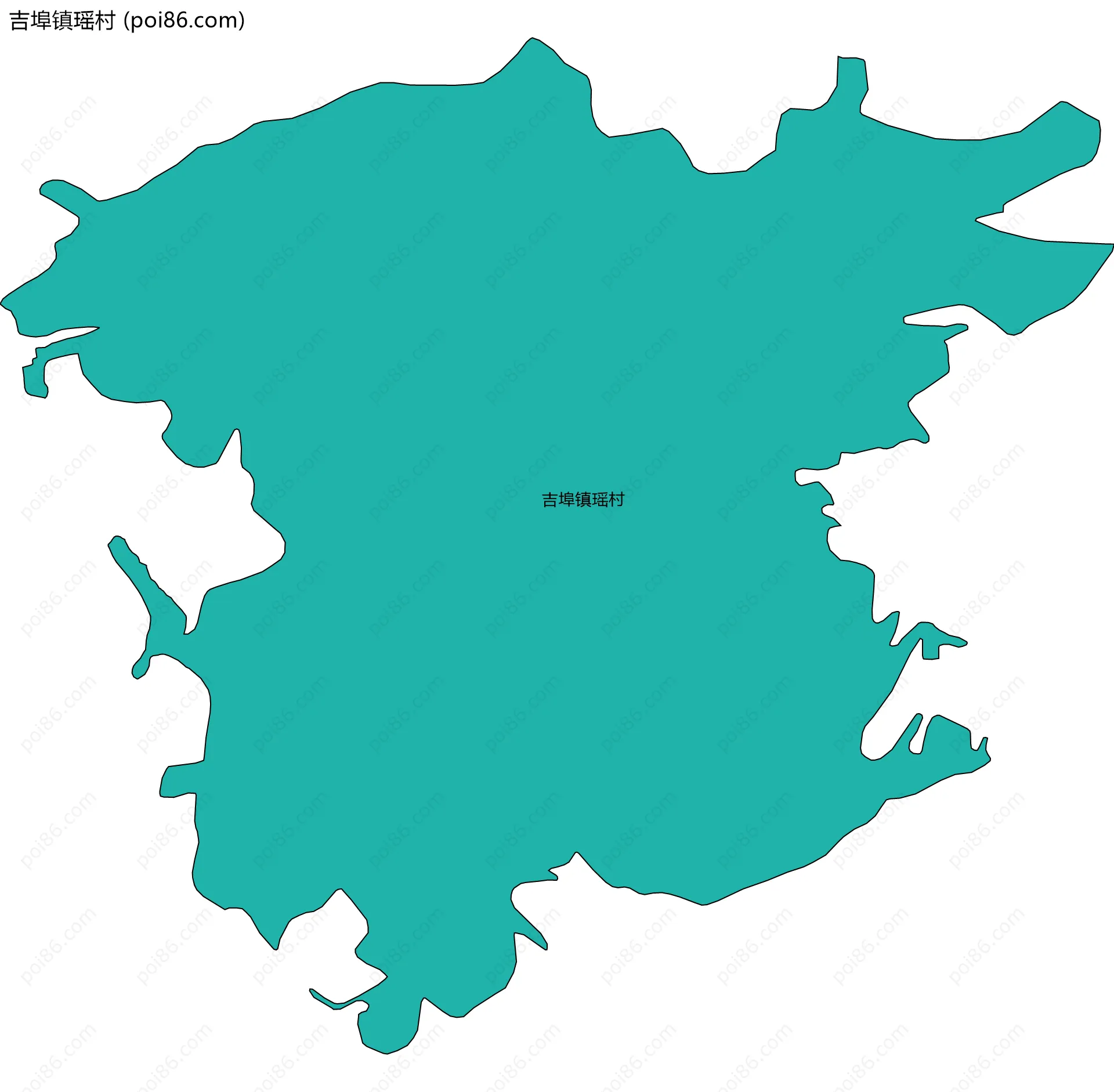 吉埠镇瑶村边界地图