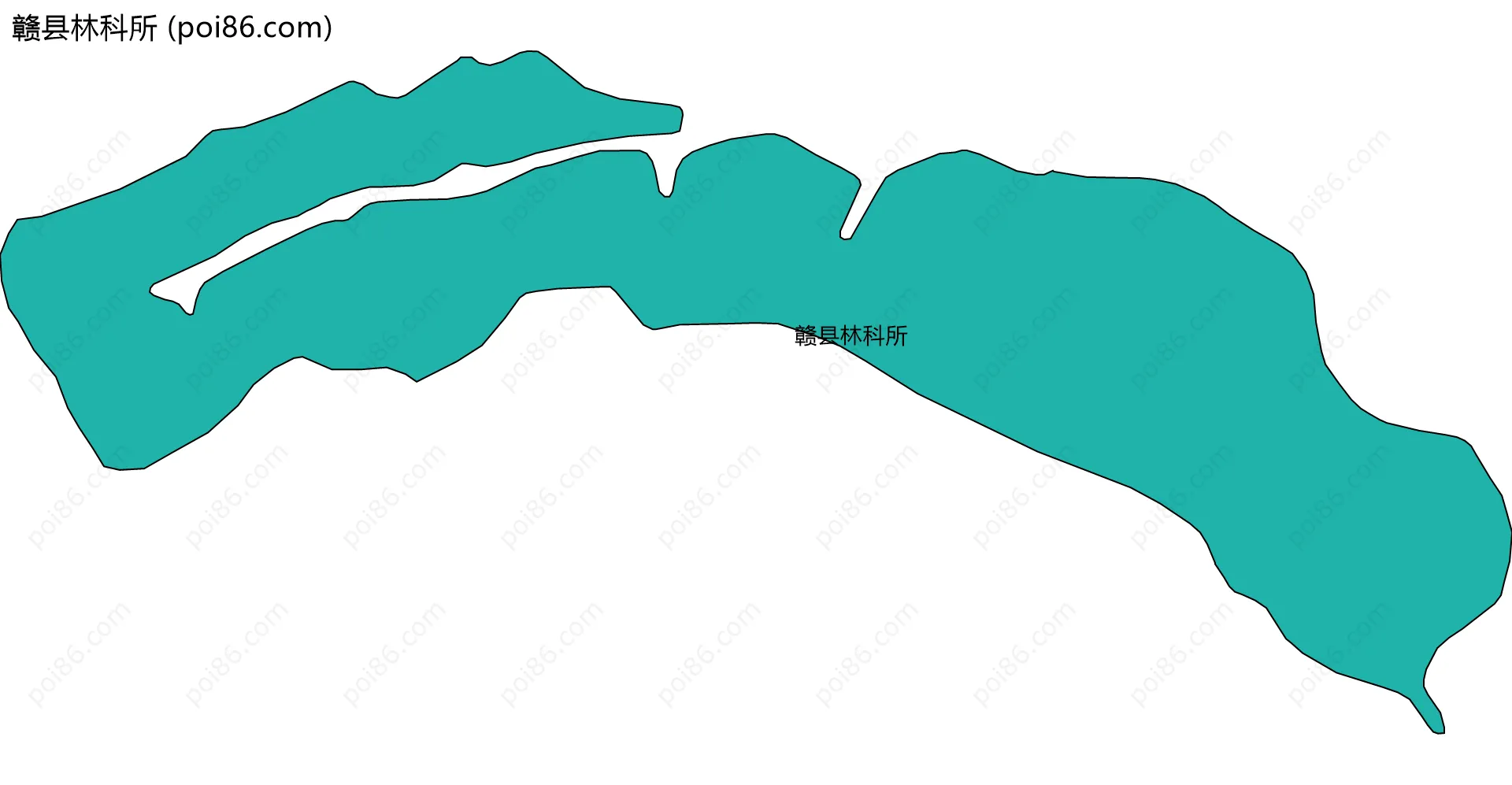 赣县林科所边界地图