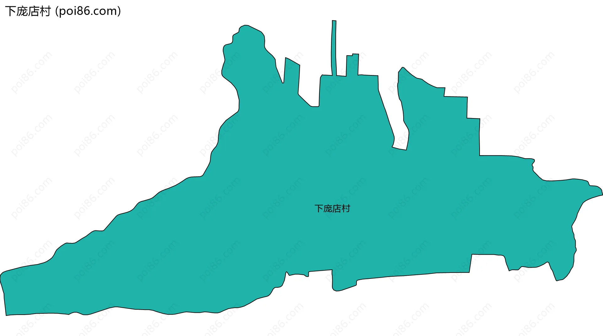 下庞店村边界地图