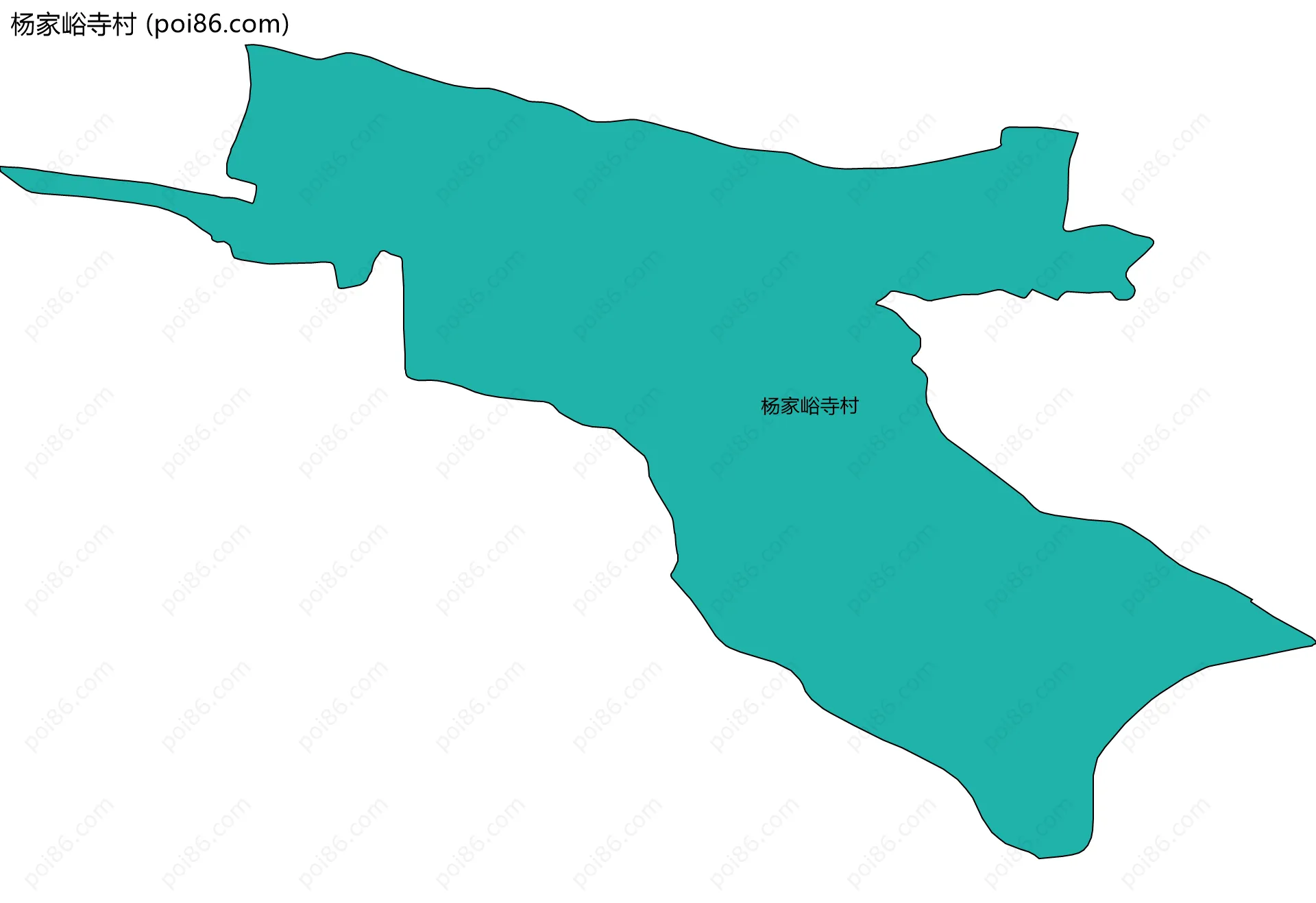 杨家峪寺村边界地图