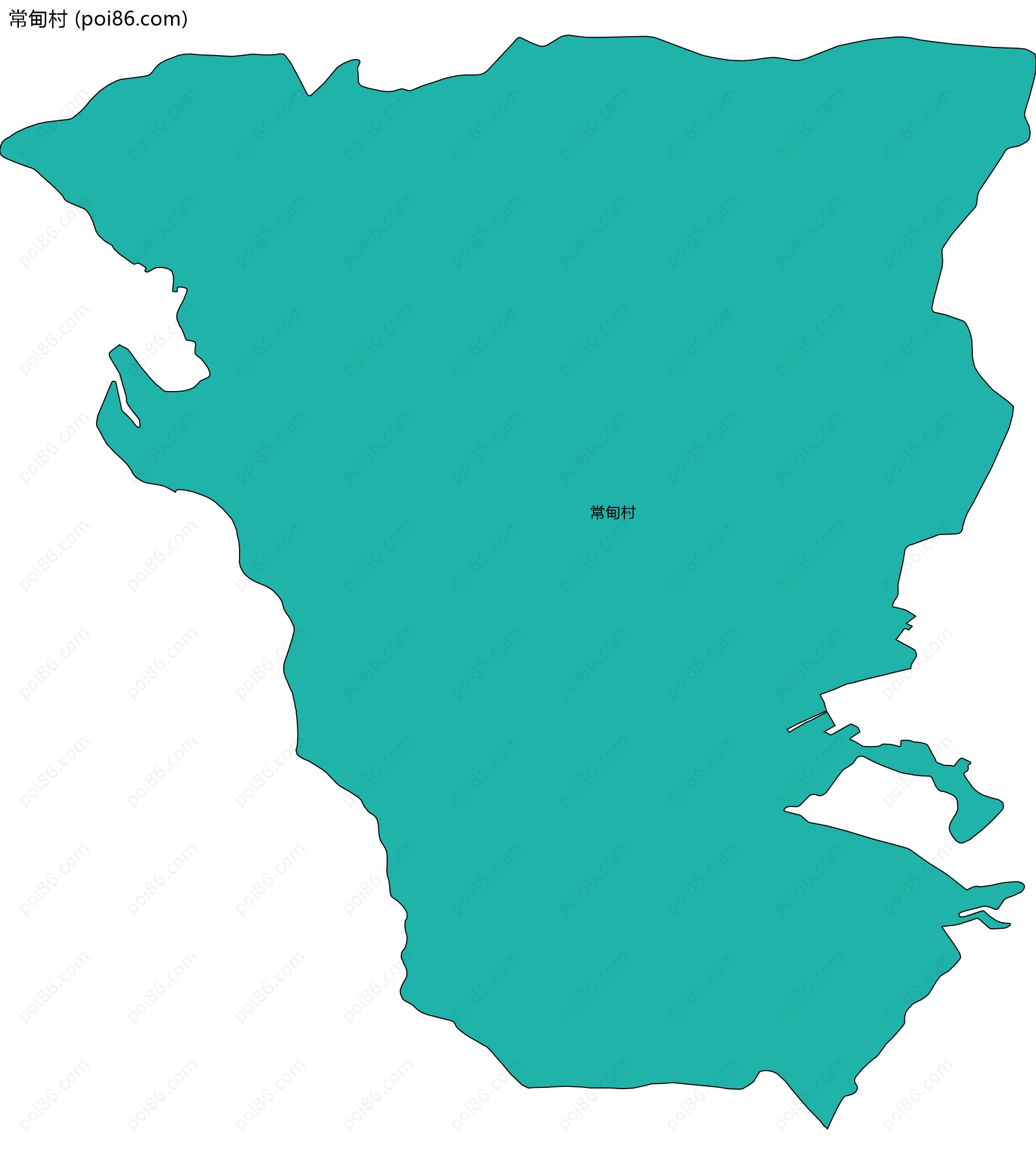 常甸村边界地图