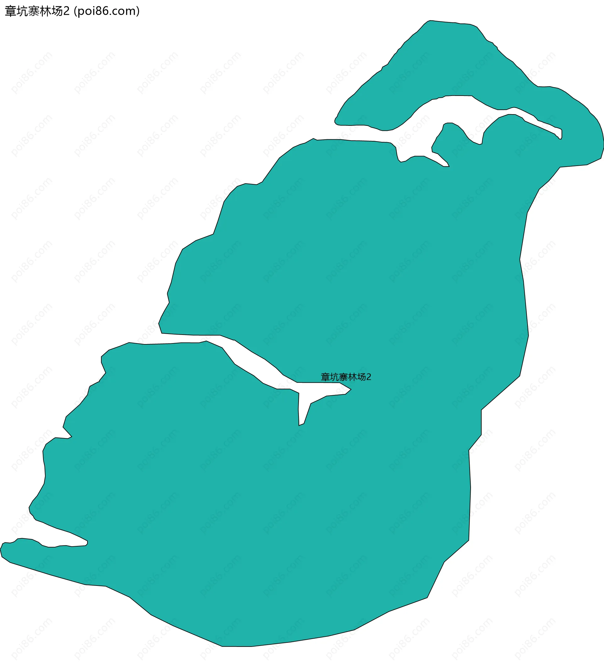 章坑寨林场2边界地图