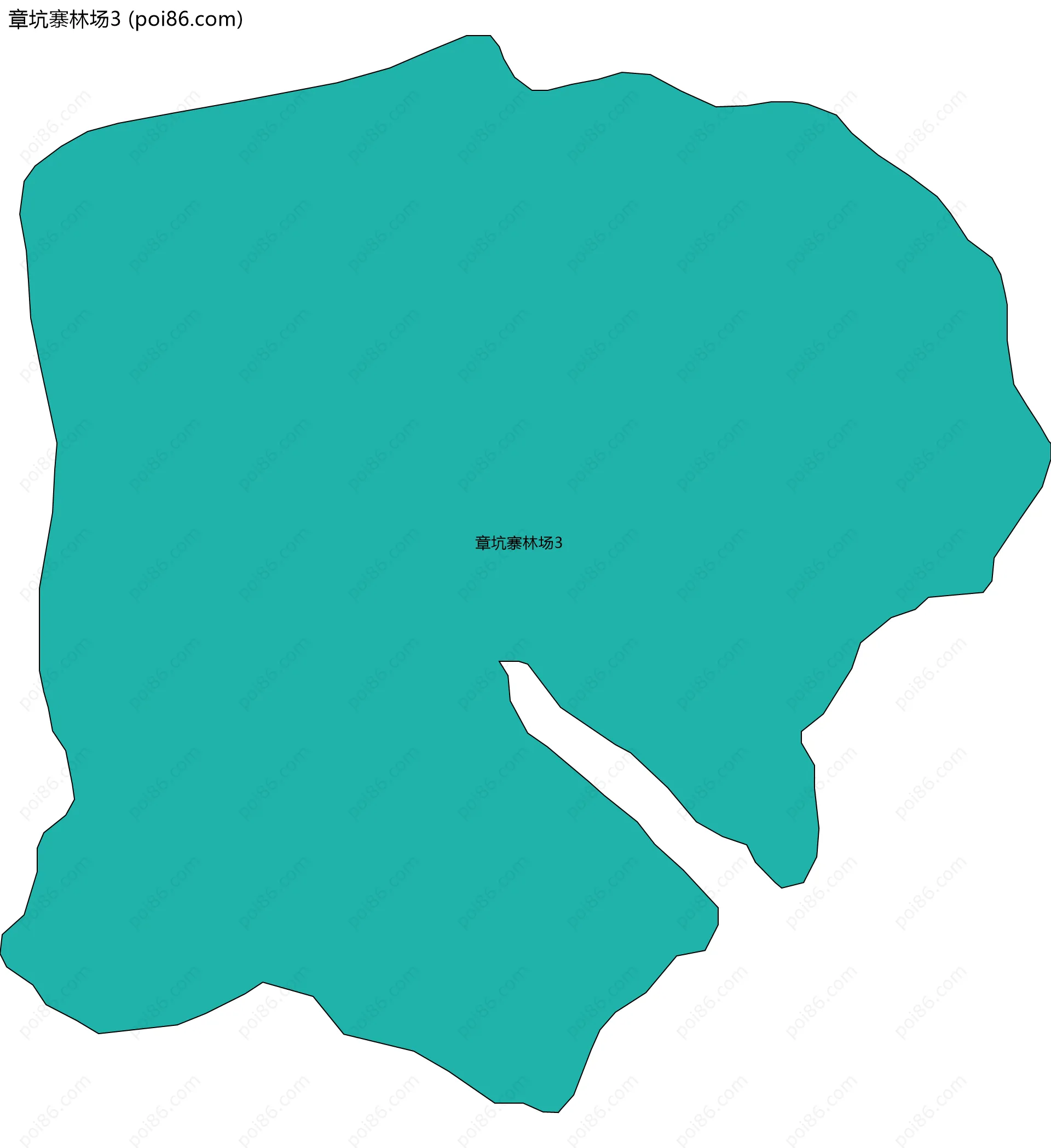 章坑寨林场3边界地图