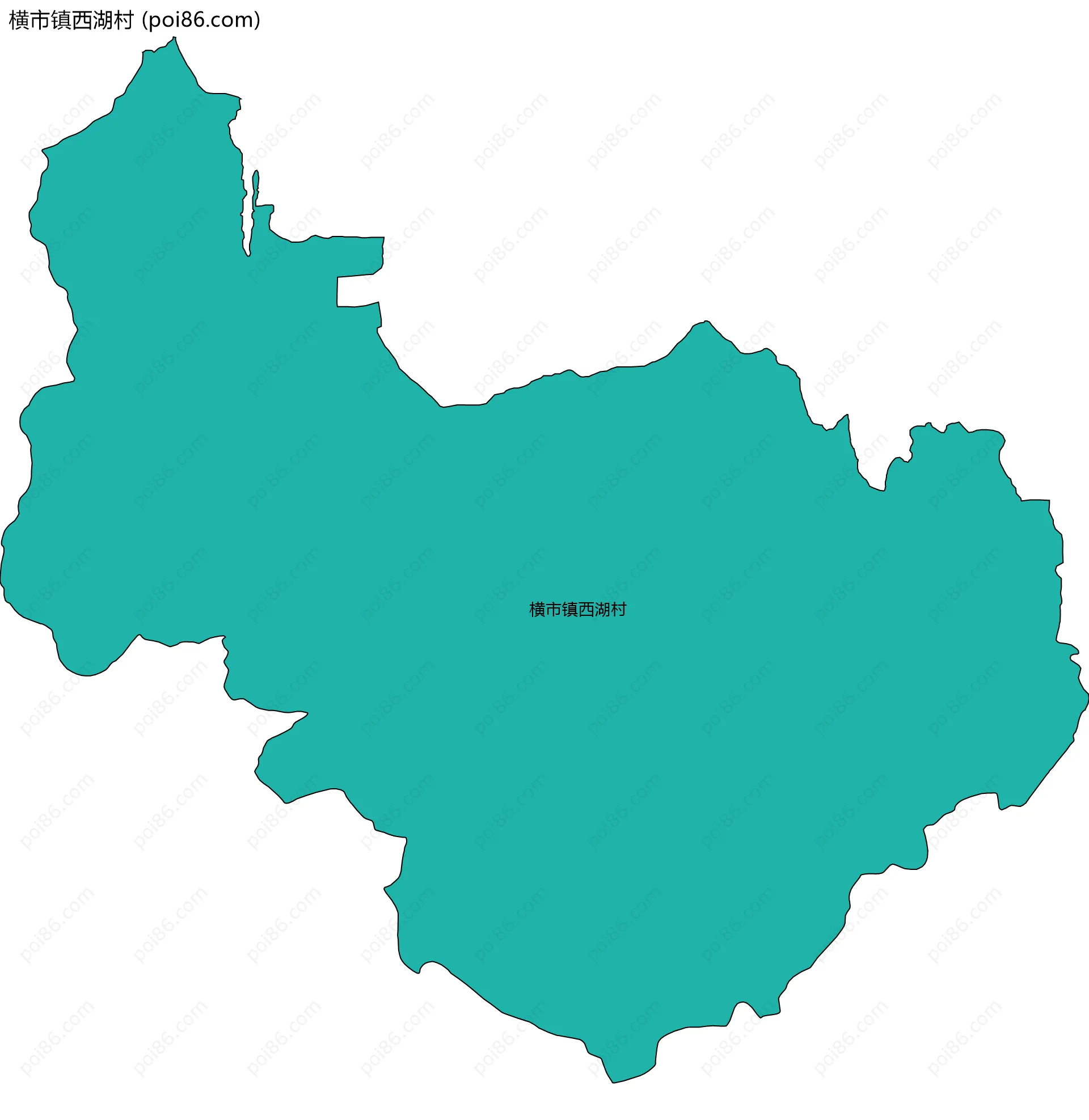 横市镇西湖村边界地图