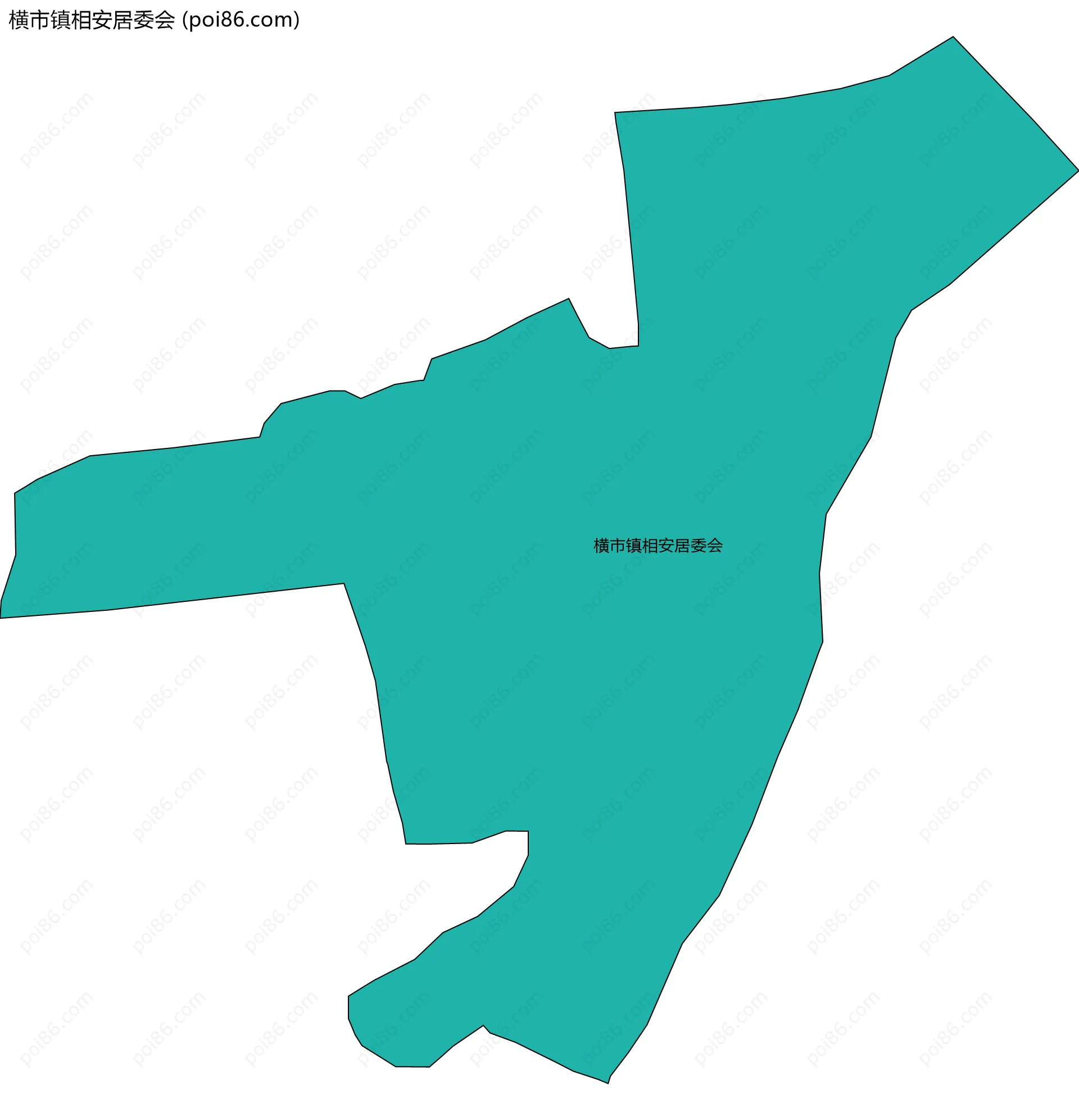 横市镇相安居委会边界地图
