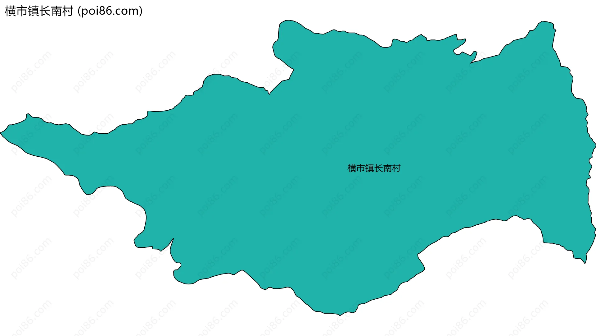 横市镇长南村边界地图