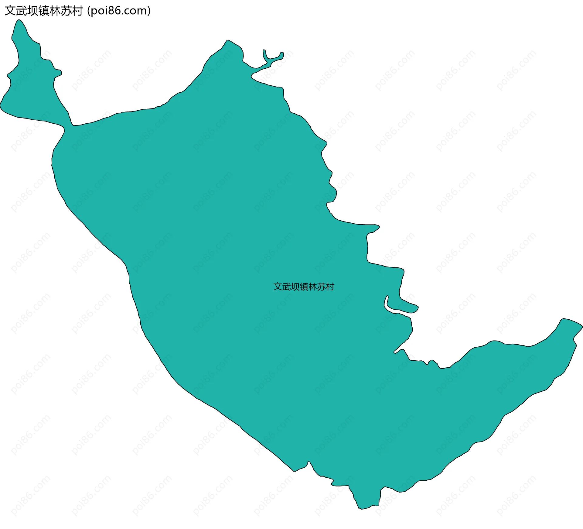 文武坝镇林苏村边界地图