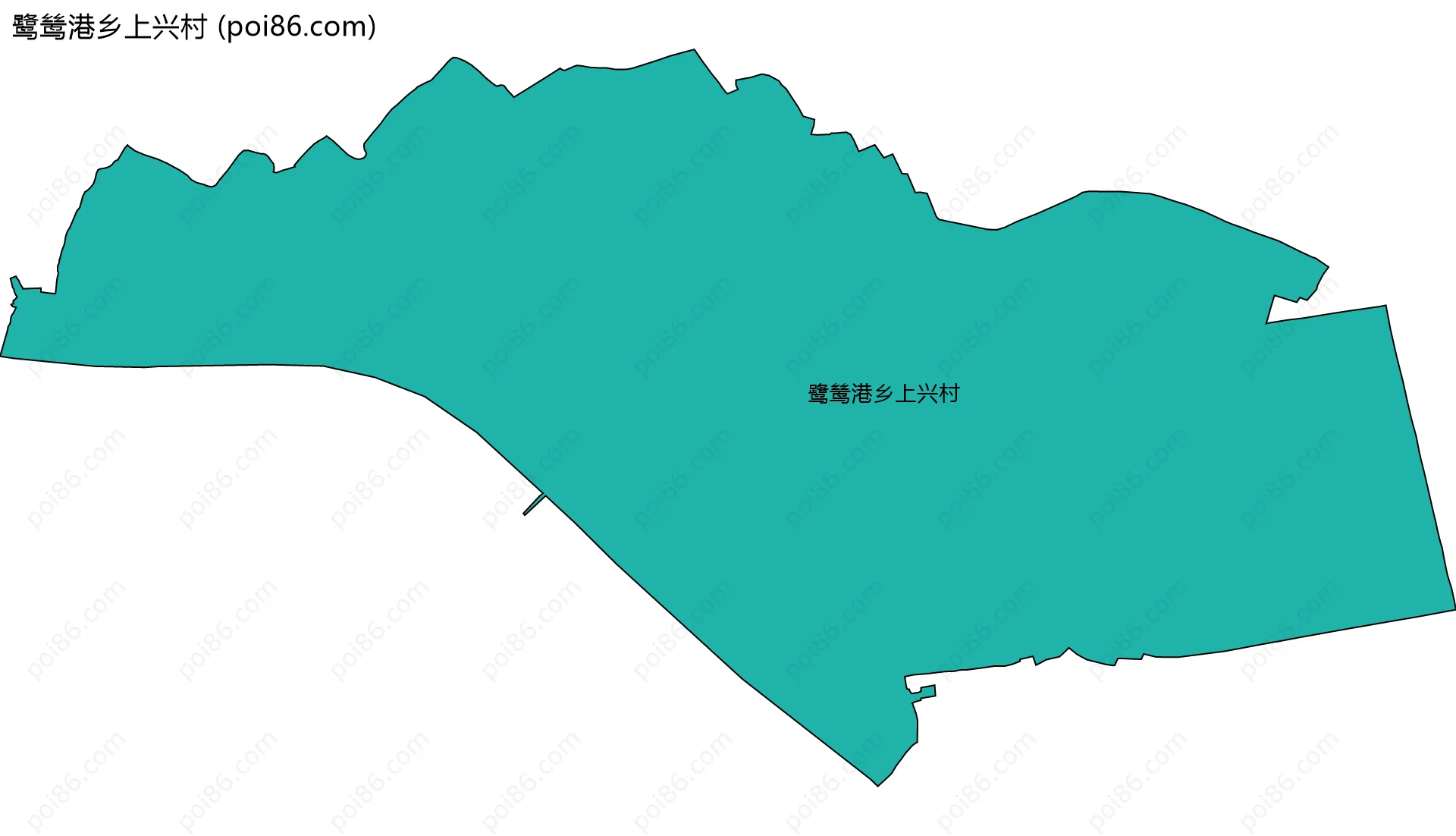 鹭鸶港乡上兴村边界地图