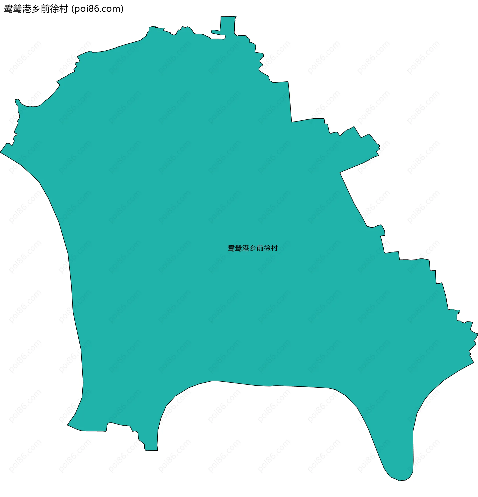 鹭鸶港乡前徐村边界地图