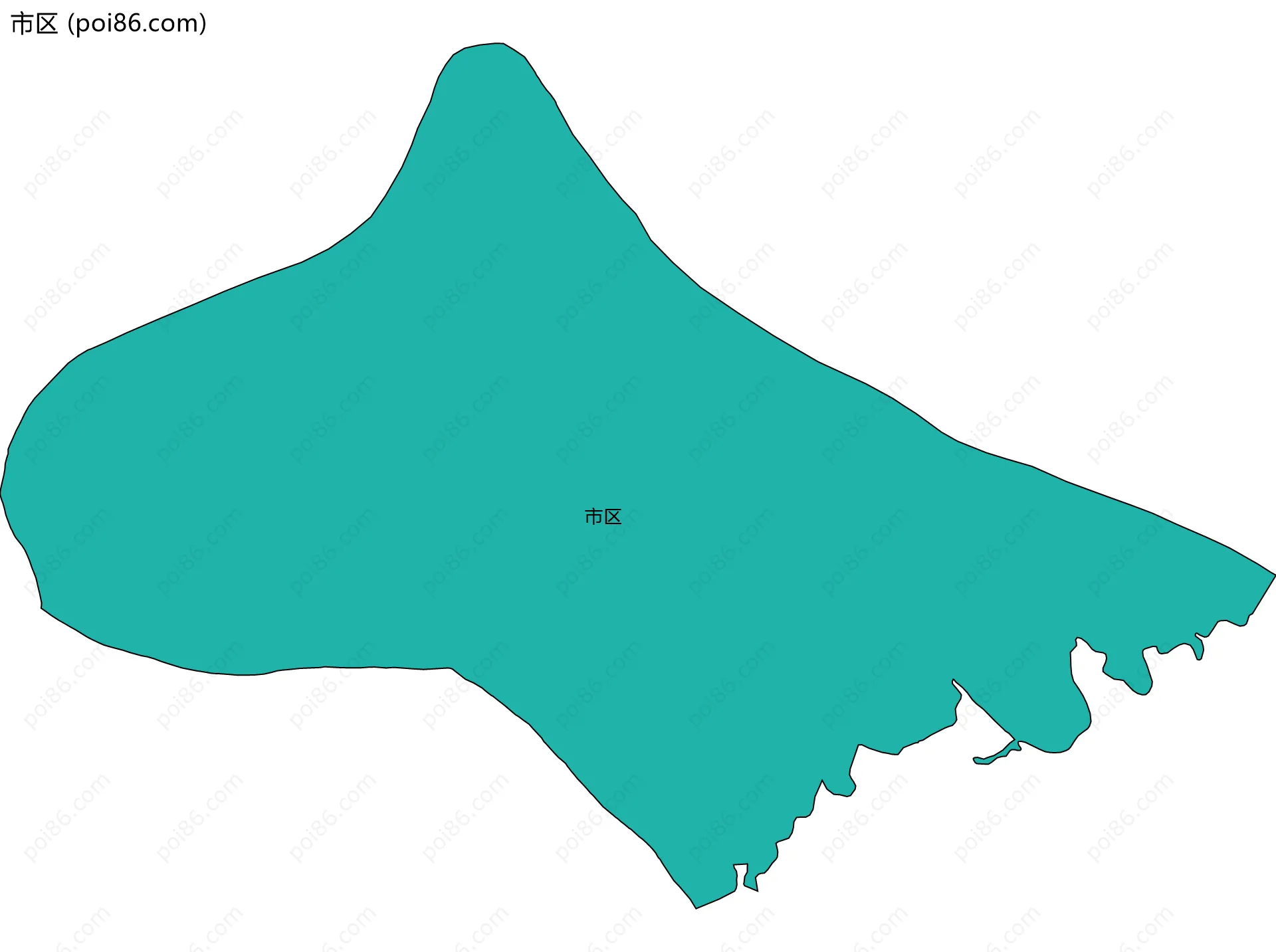 市区边界地图