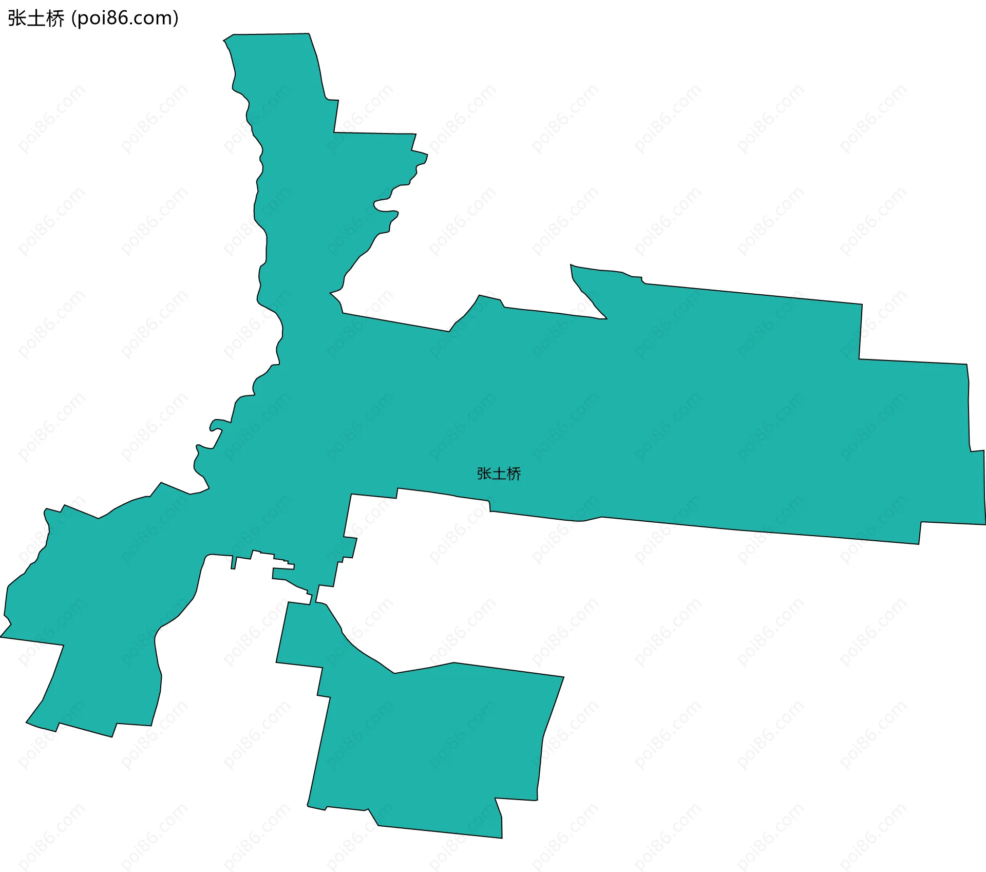 张土桥边界地图