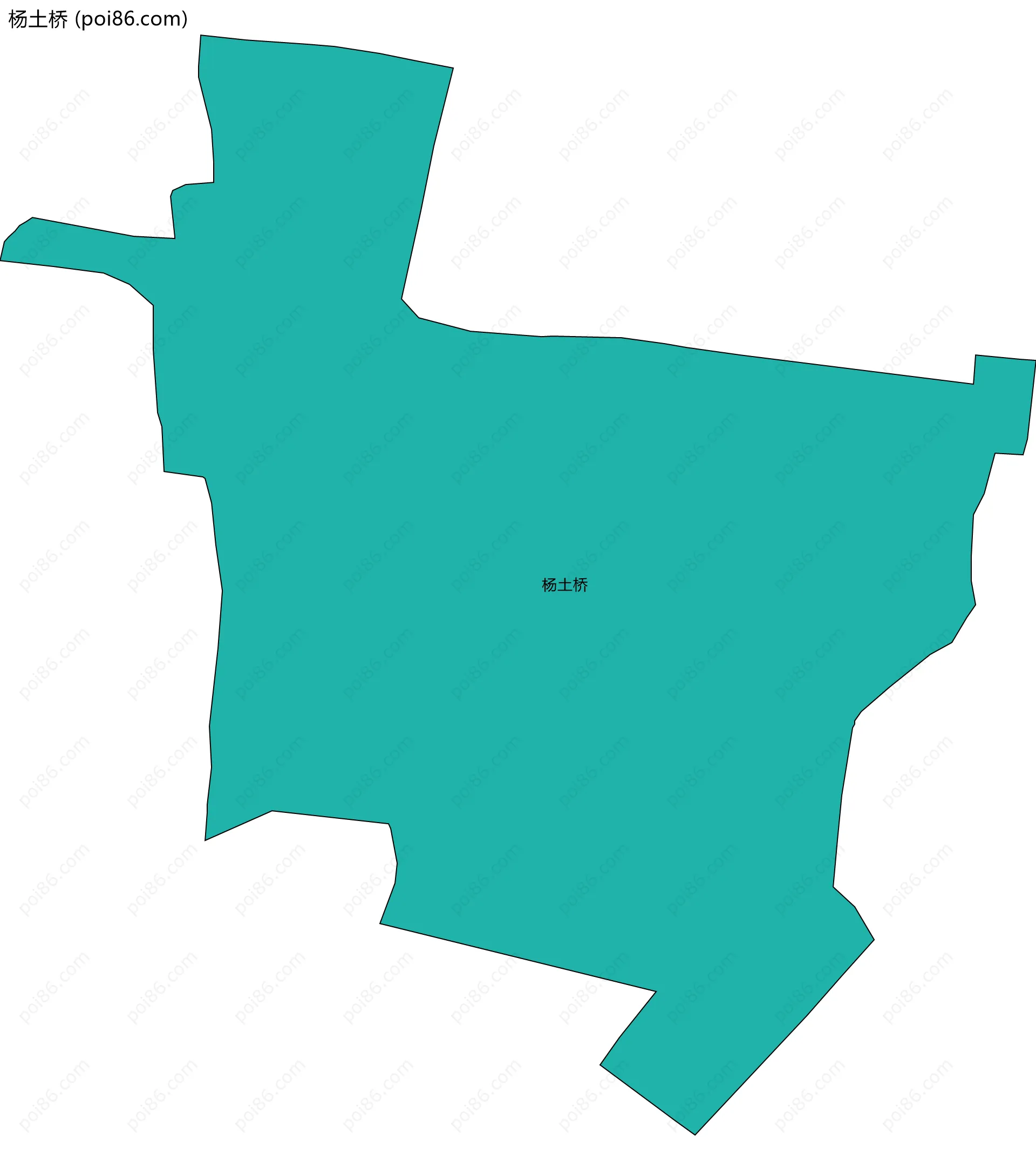 杨土桥边界地图