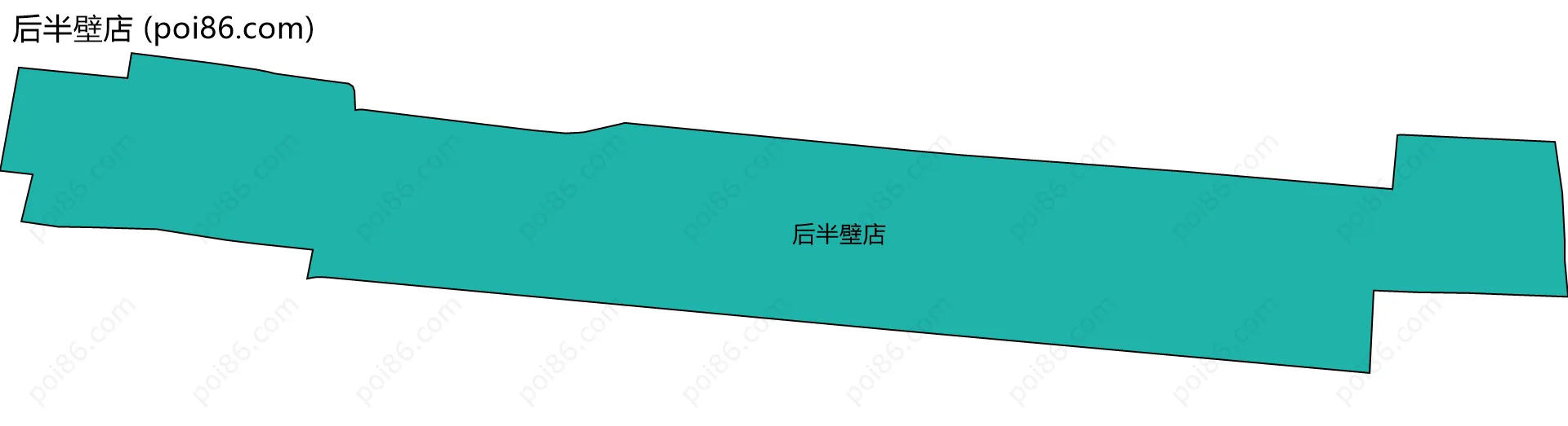 后半壁店边界地图