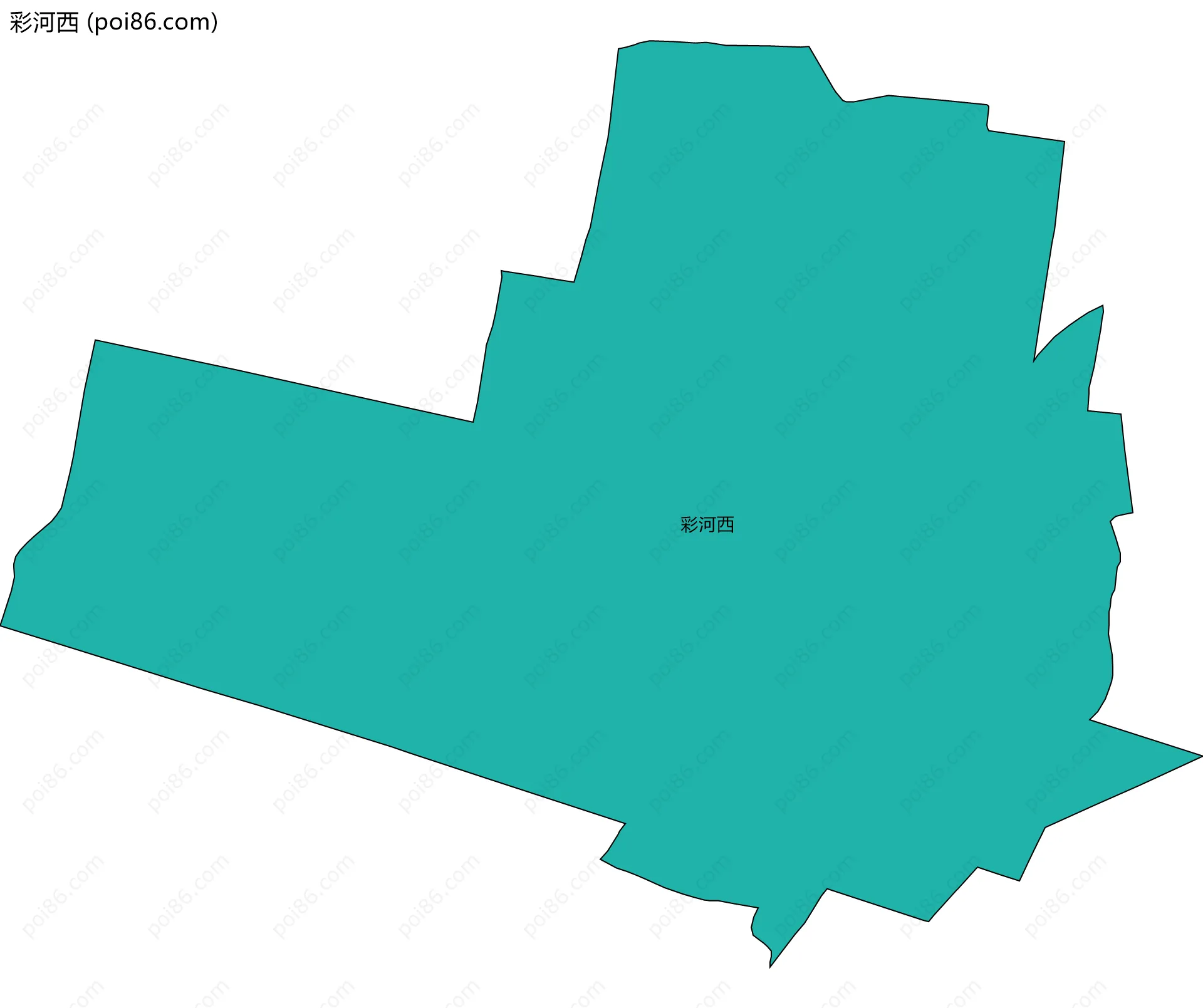 彩河西边界地图