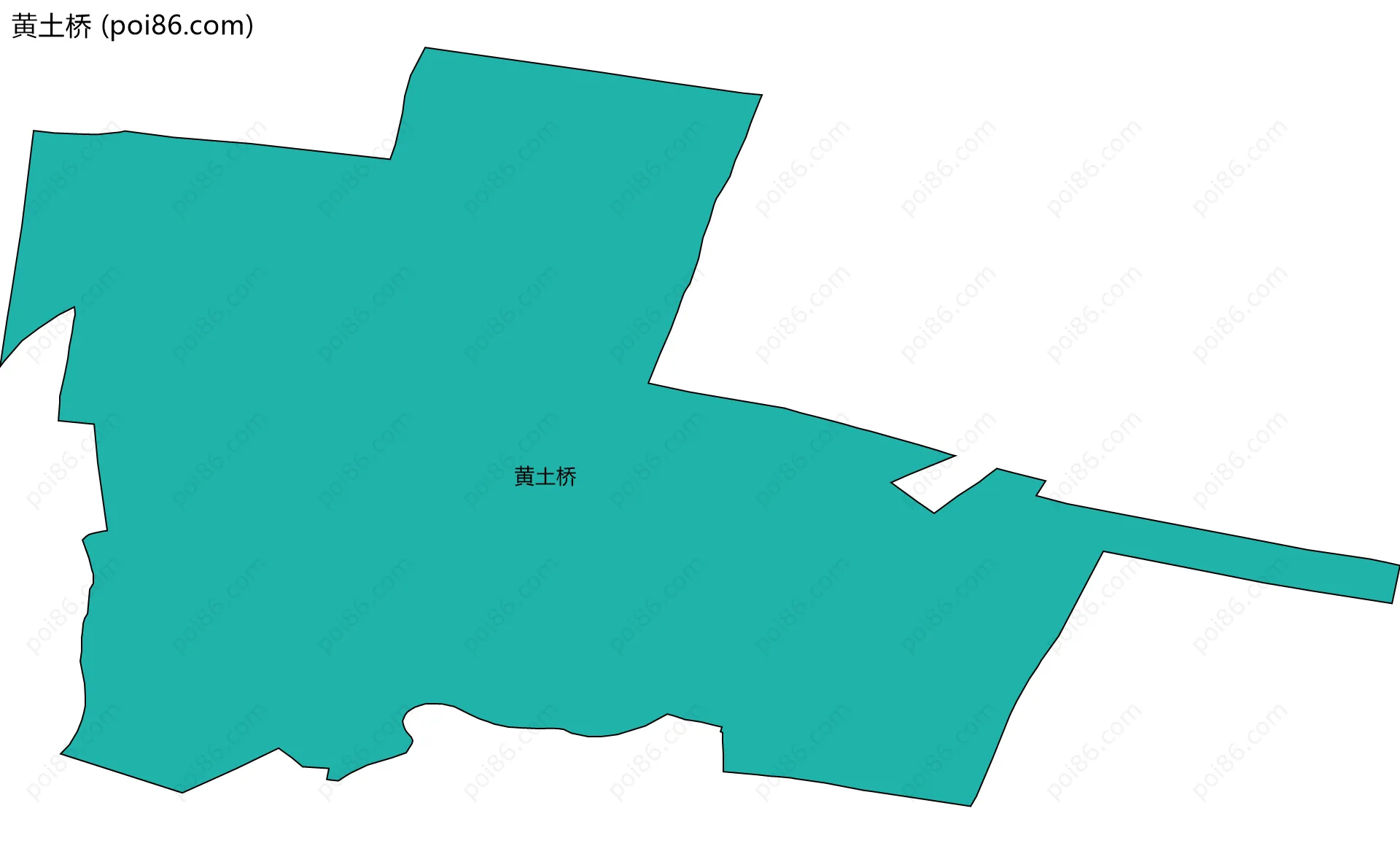 黄土桥边界地图