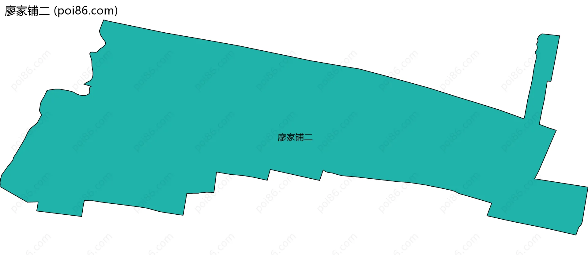 廖家铺二边界地图