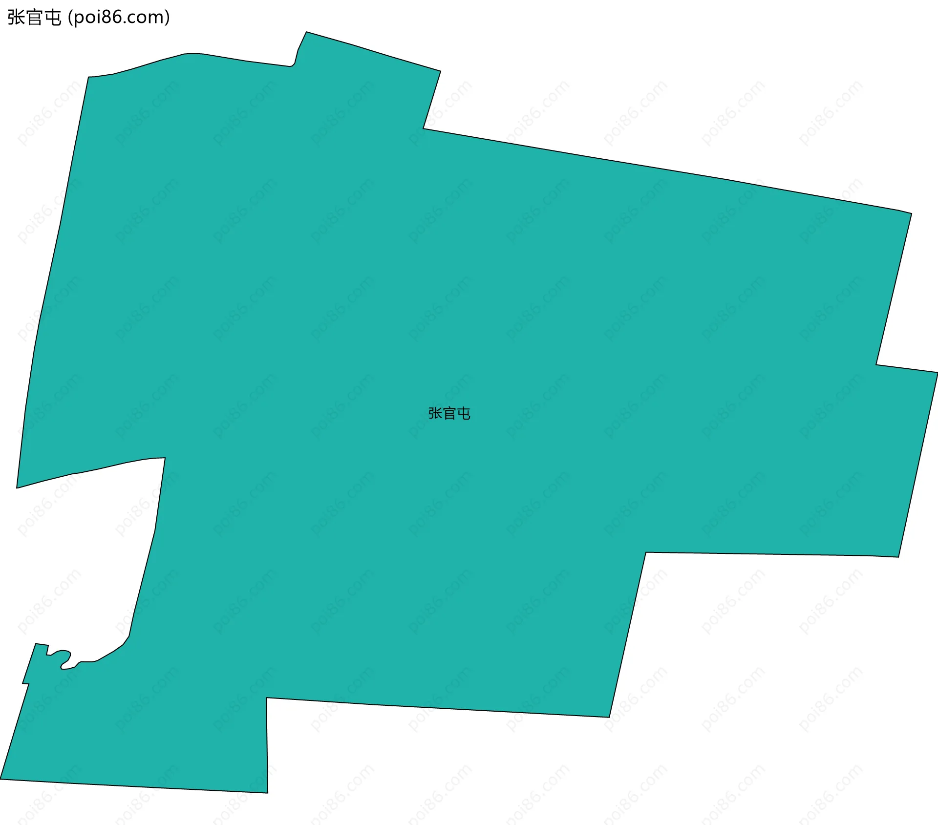 张官屯边界地图
