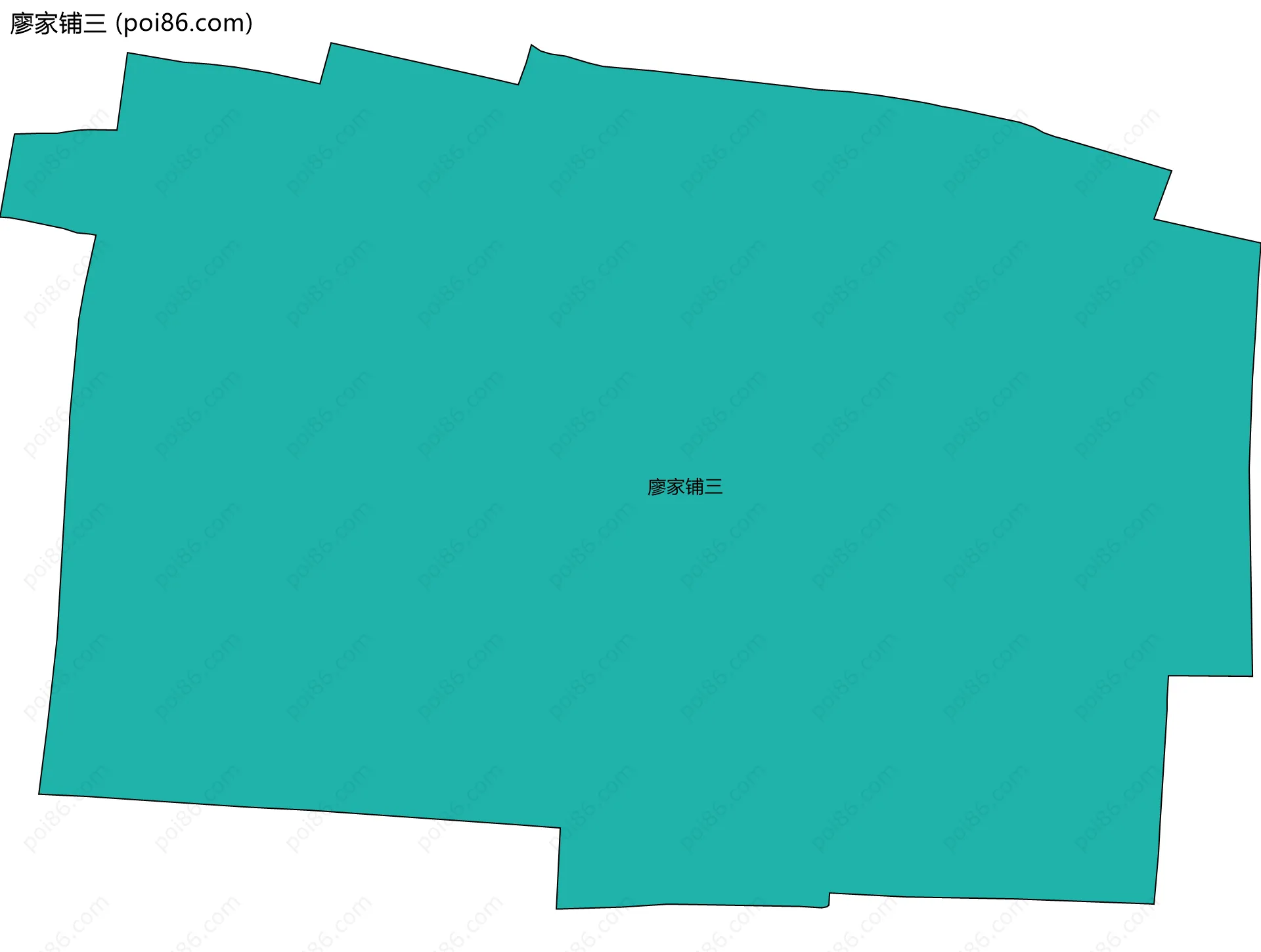 廖家铺三边界地图