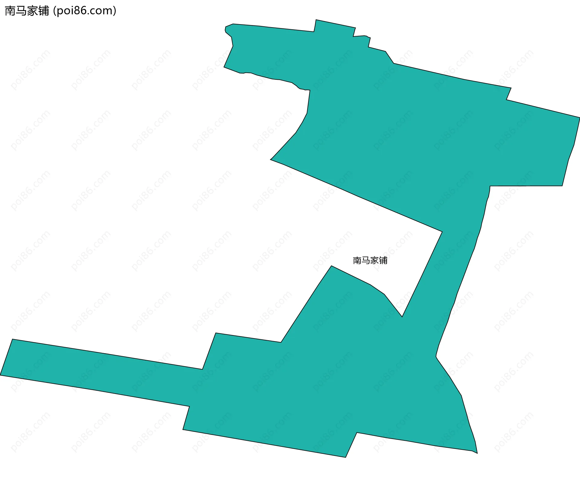 南马家铺边界地图