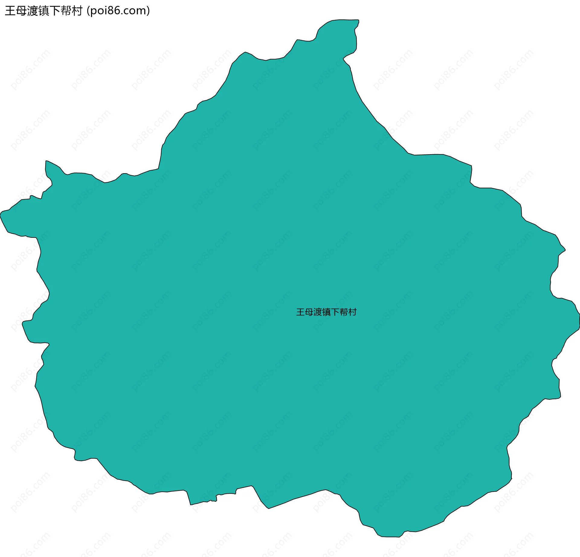 王母渡镇下帮村边界地图