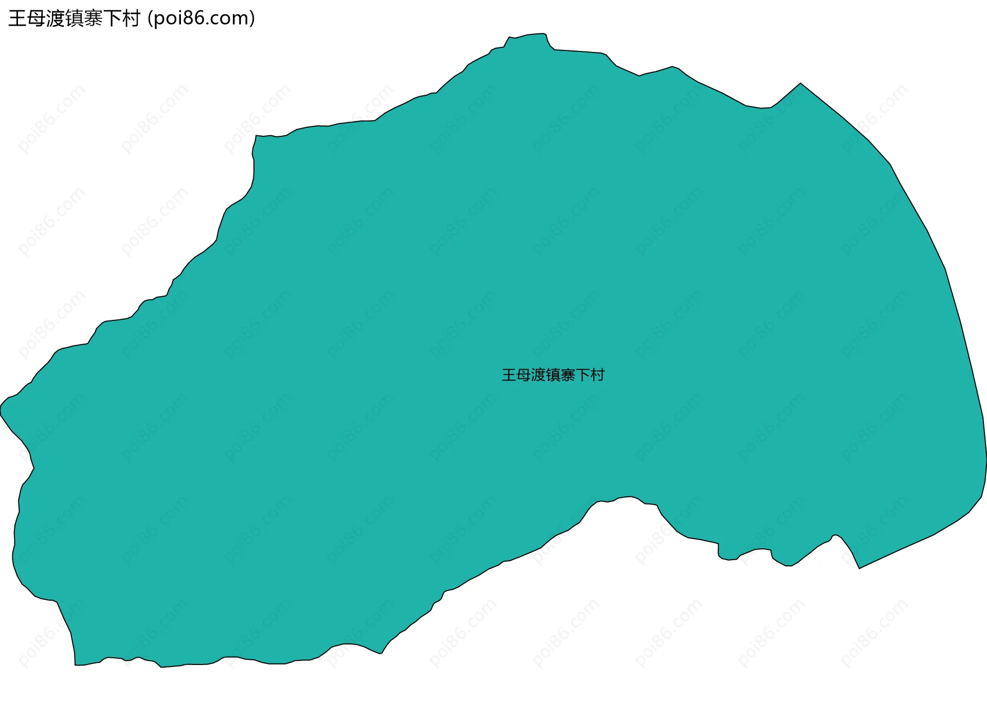 王母渡镇寨下村边界地图