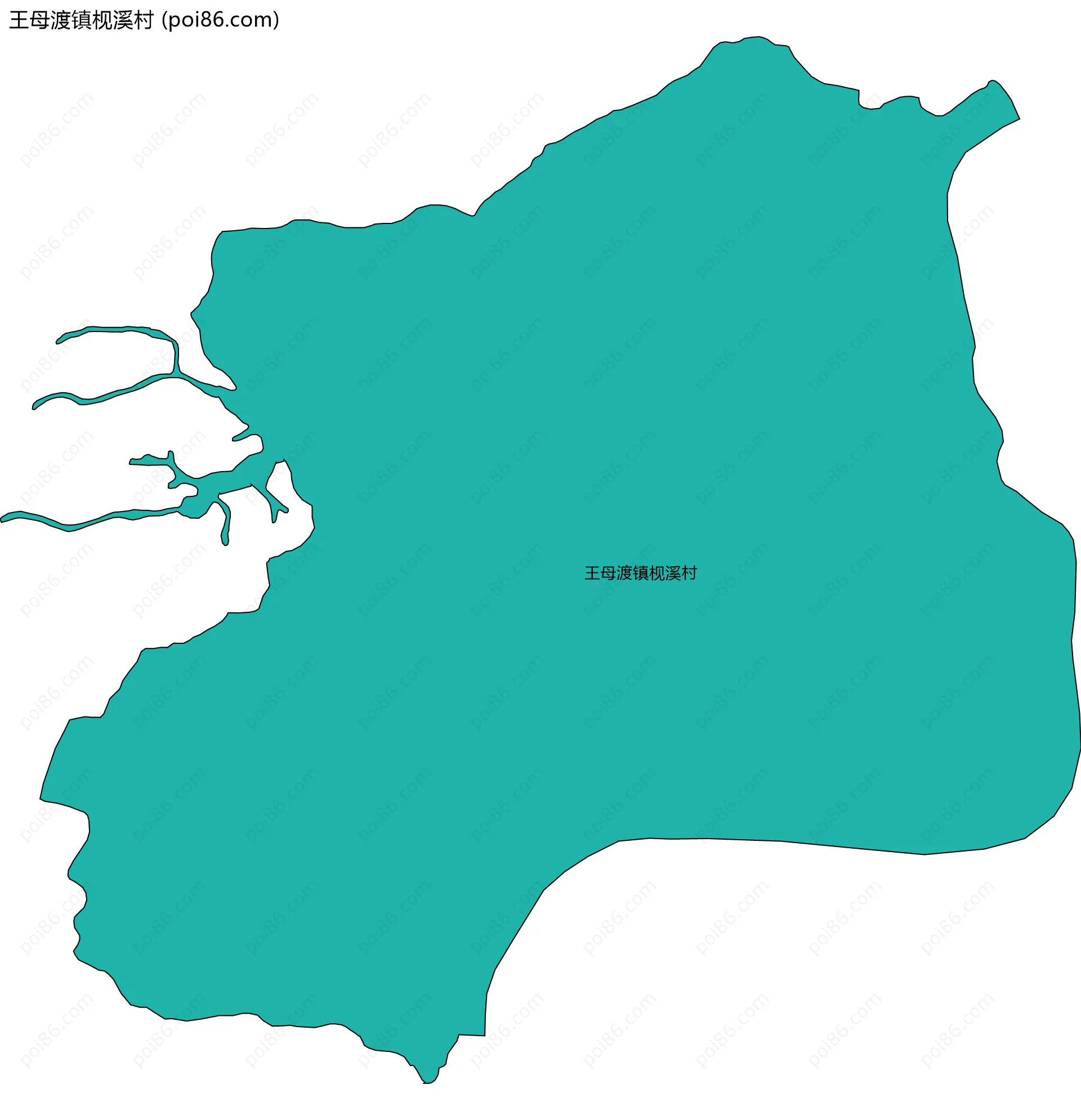 王母渡镇枧溪村边界地图