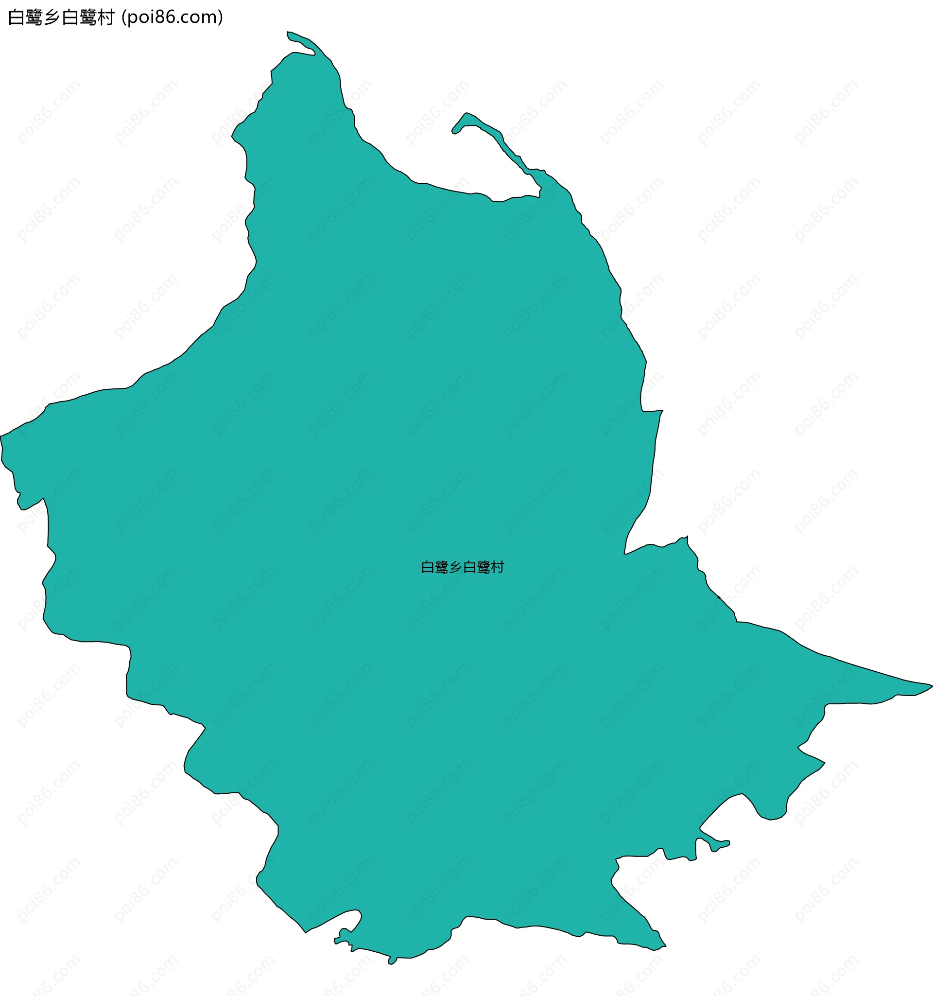 白鹭乡白鹭村边界地图