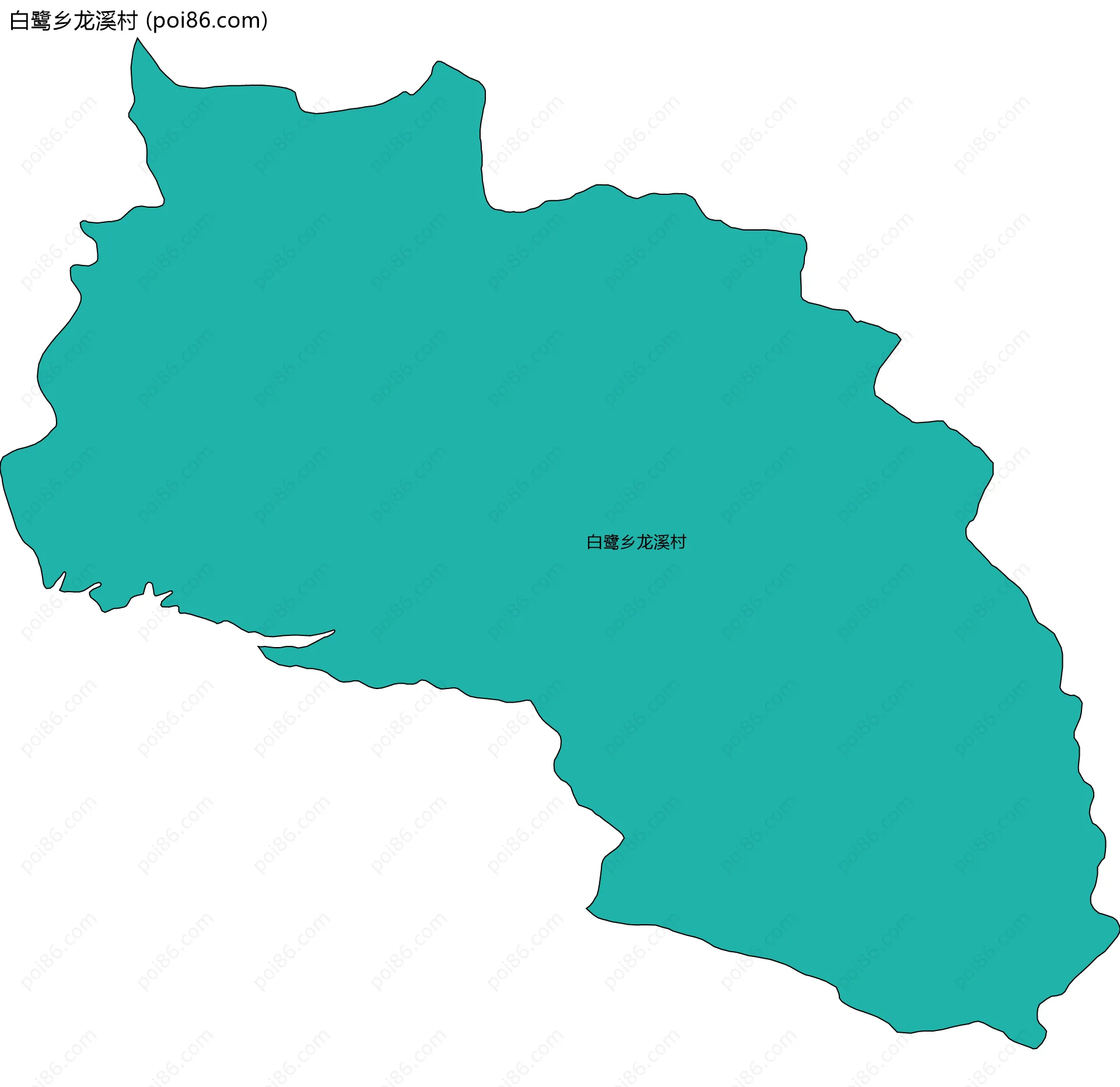 白鹭乡龙溪村边界地图