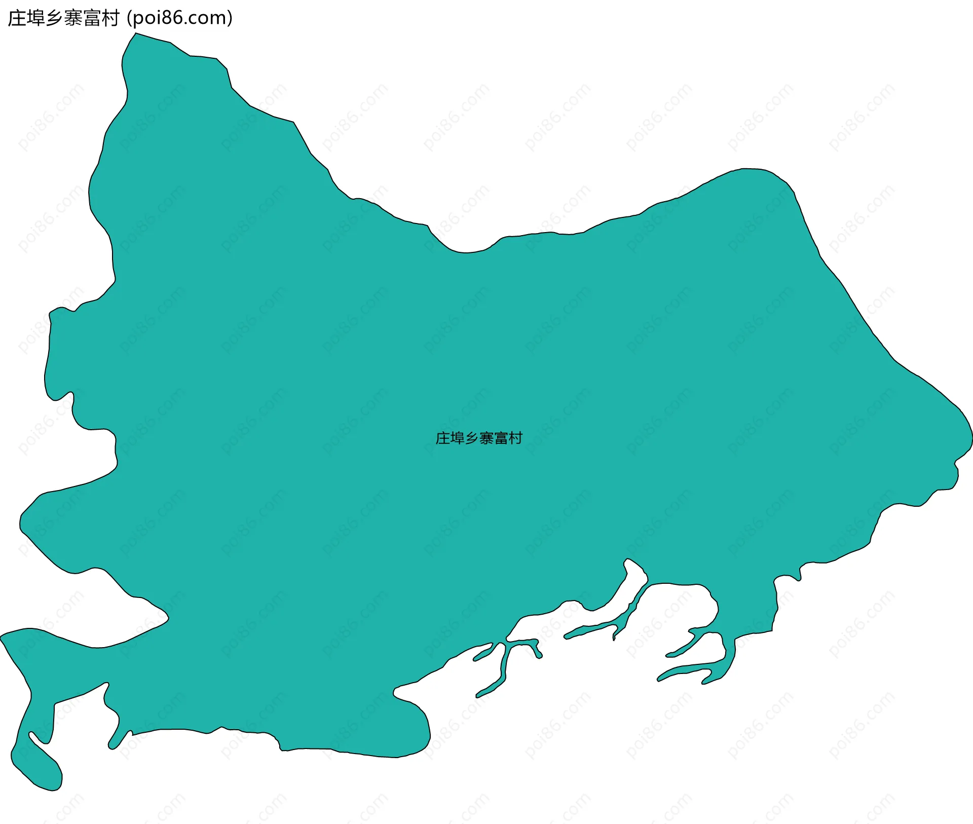庄埠乡寨富村边界地图