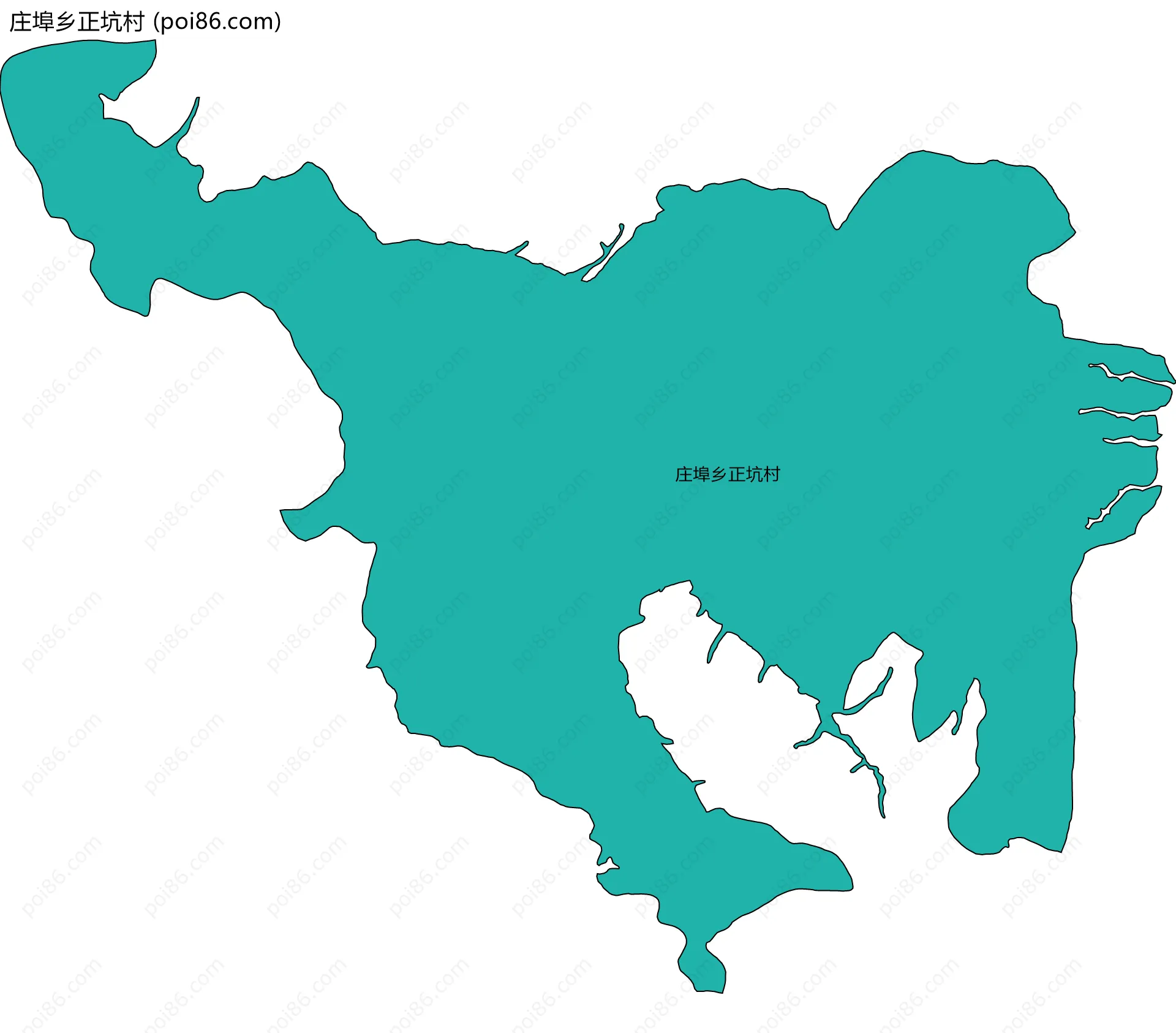 庄埠乡正坑村边界地图