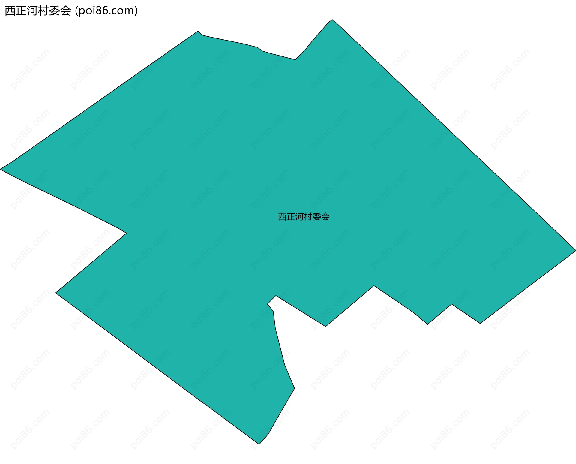 西正河村委会边界地图
