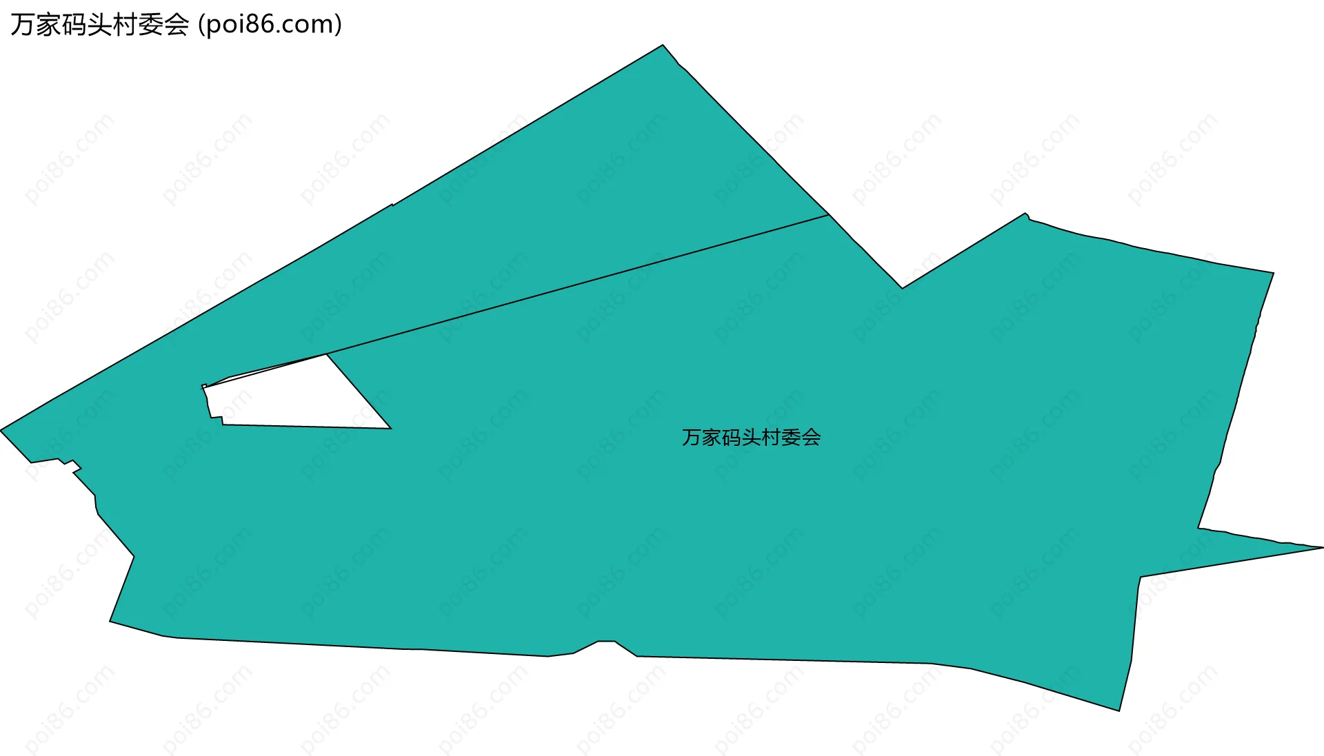 万家码头村委会边界地图
