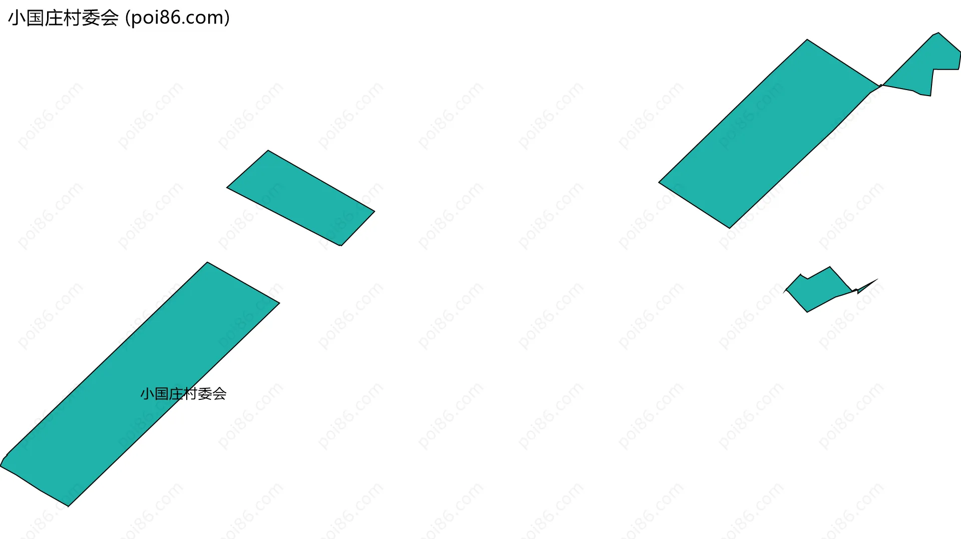 小国庄村委会边界地图