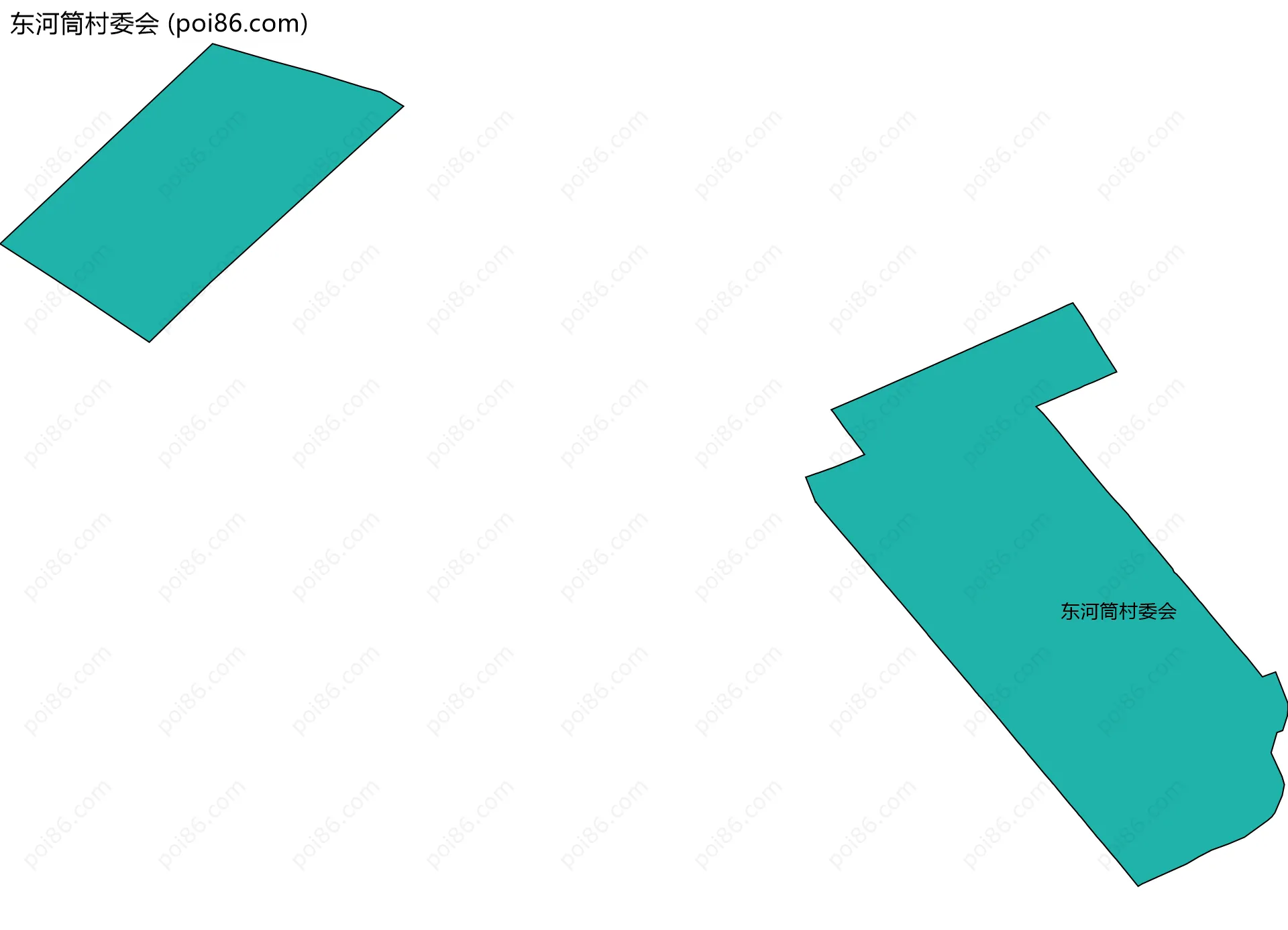 东河筒村委会边界地图