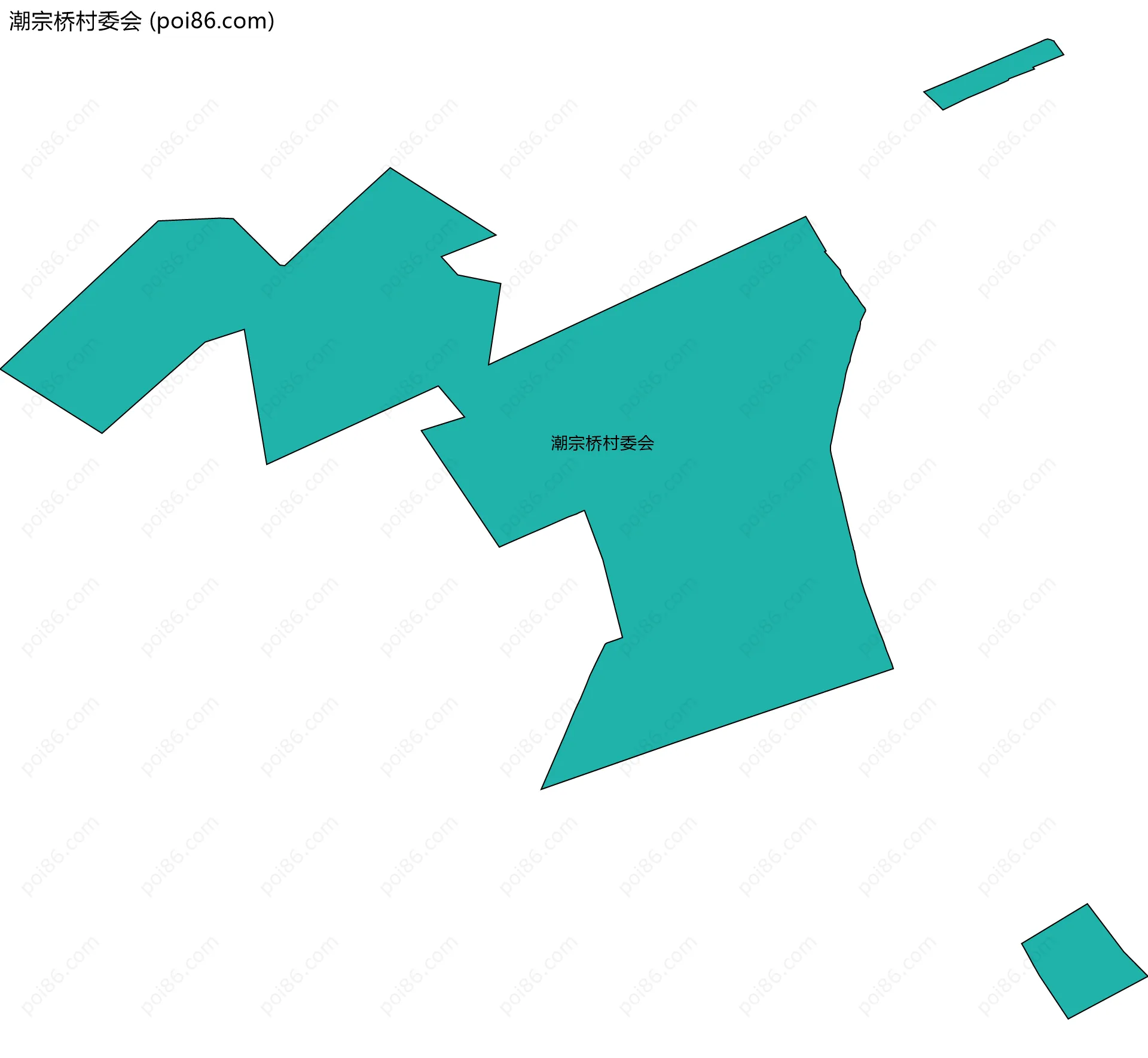 潮宗桥村委会边界地图