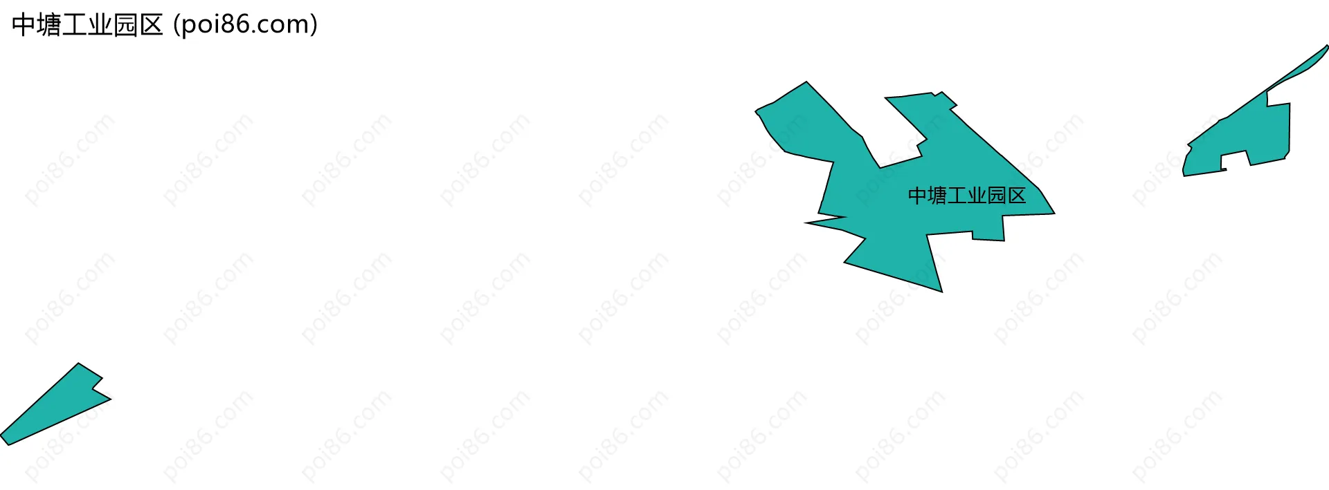 中塘工业园区边界地图