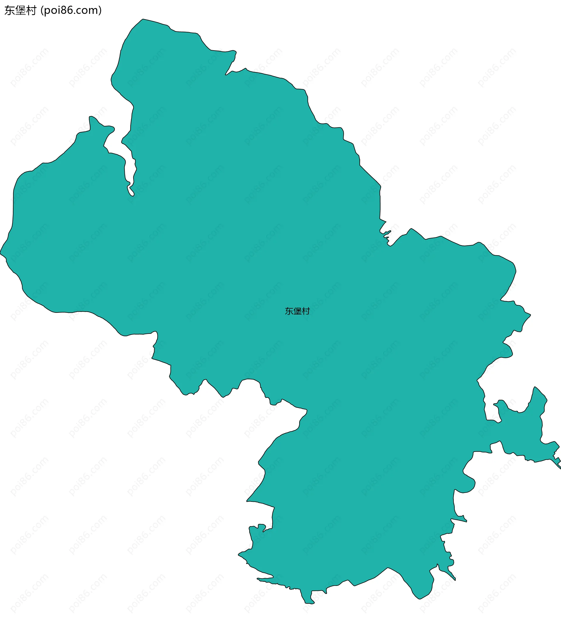 东堡村边界地图