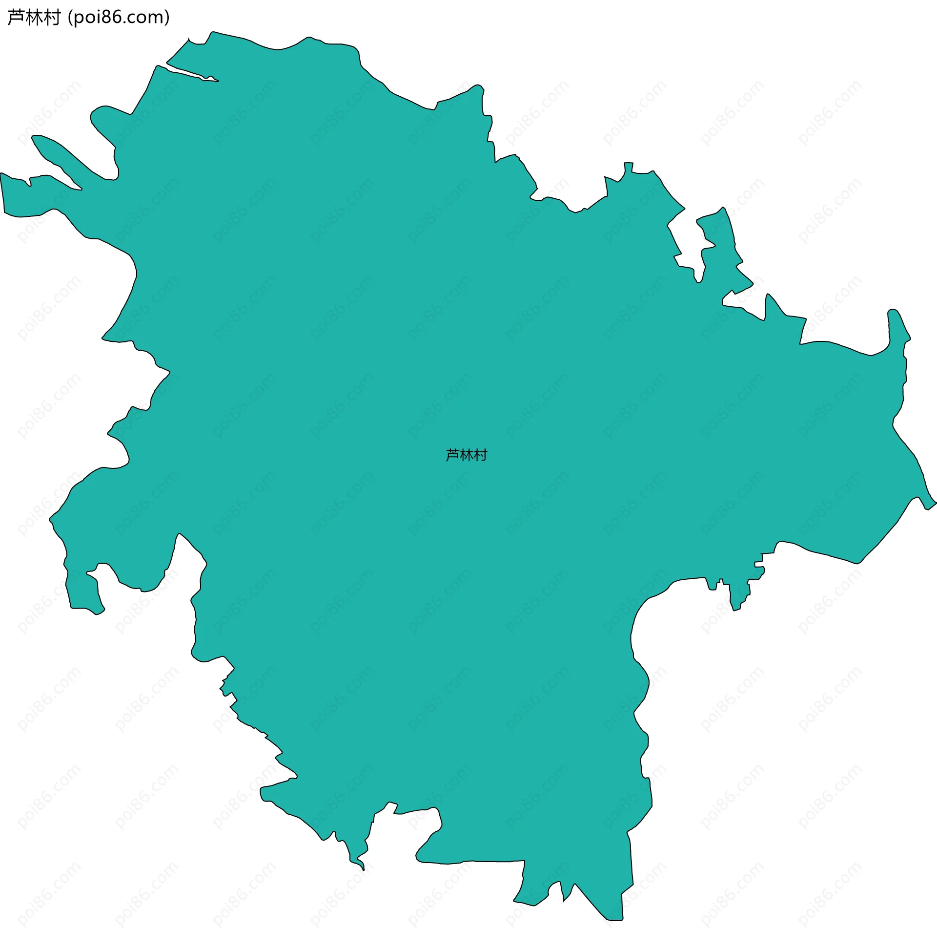 芦林村边界地图