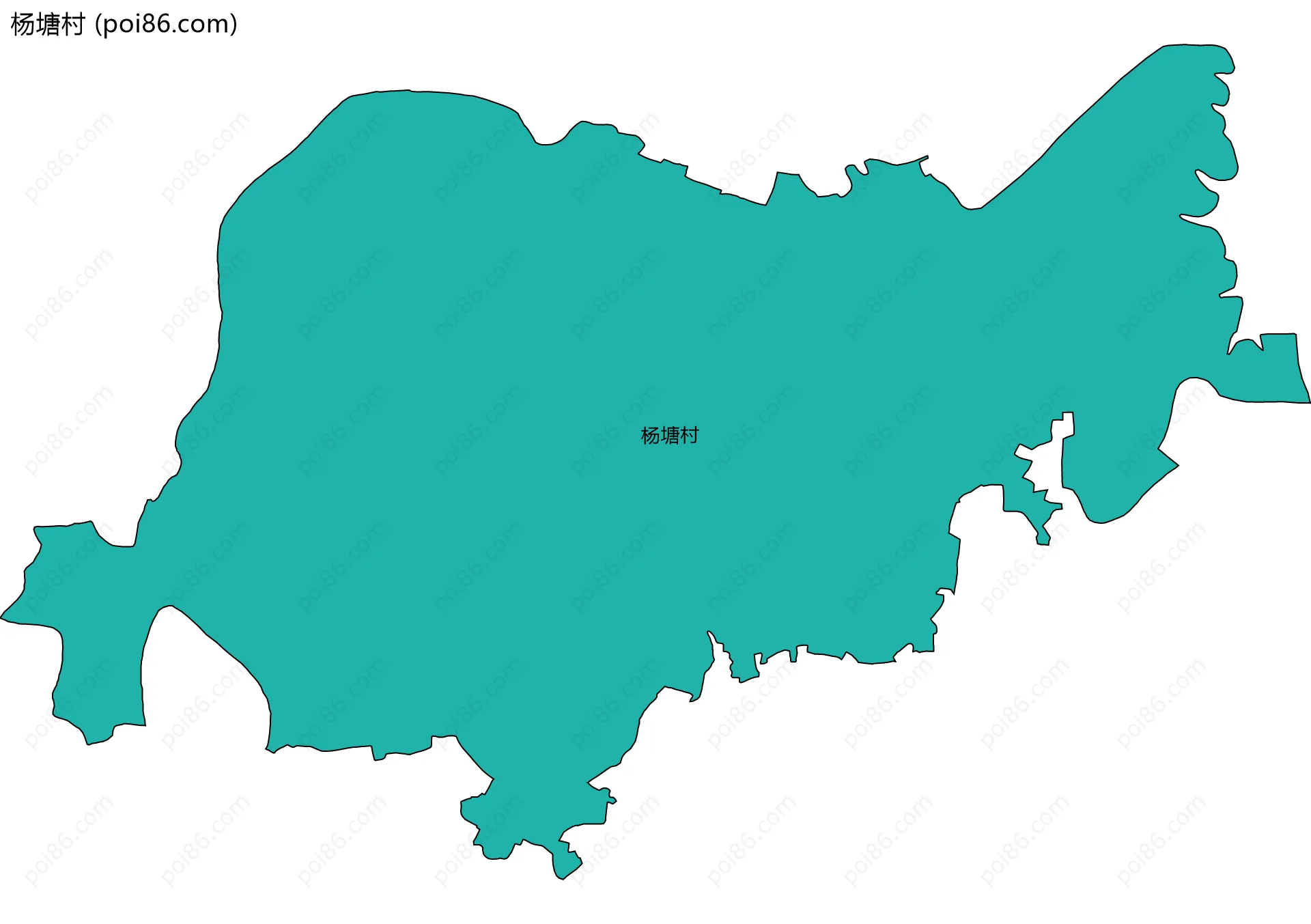 杨塘村边界地图