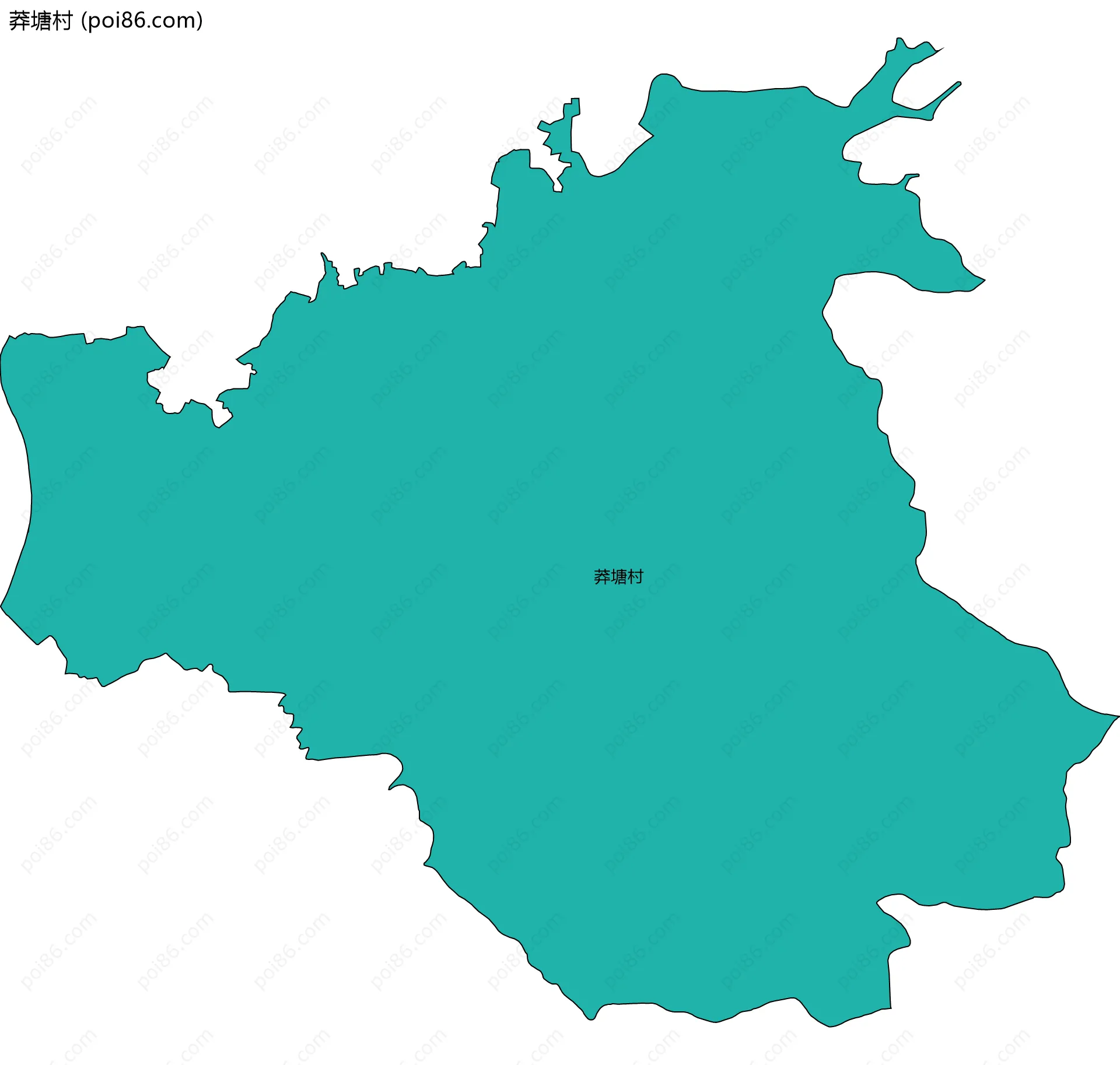 莽塘村边界地图