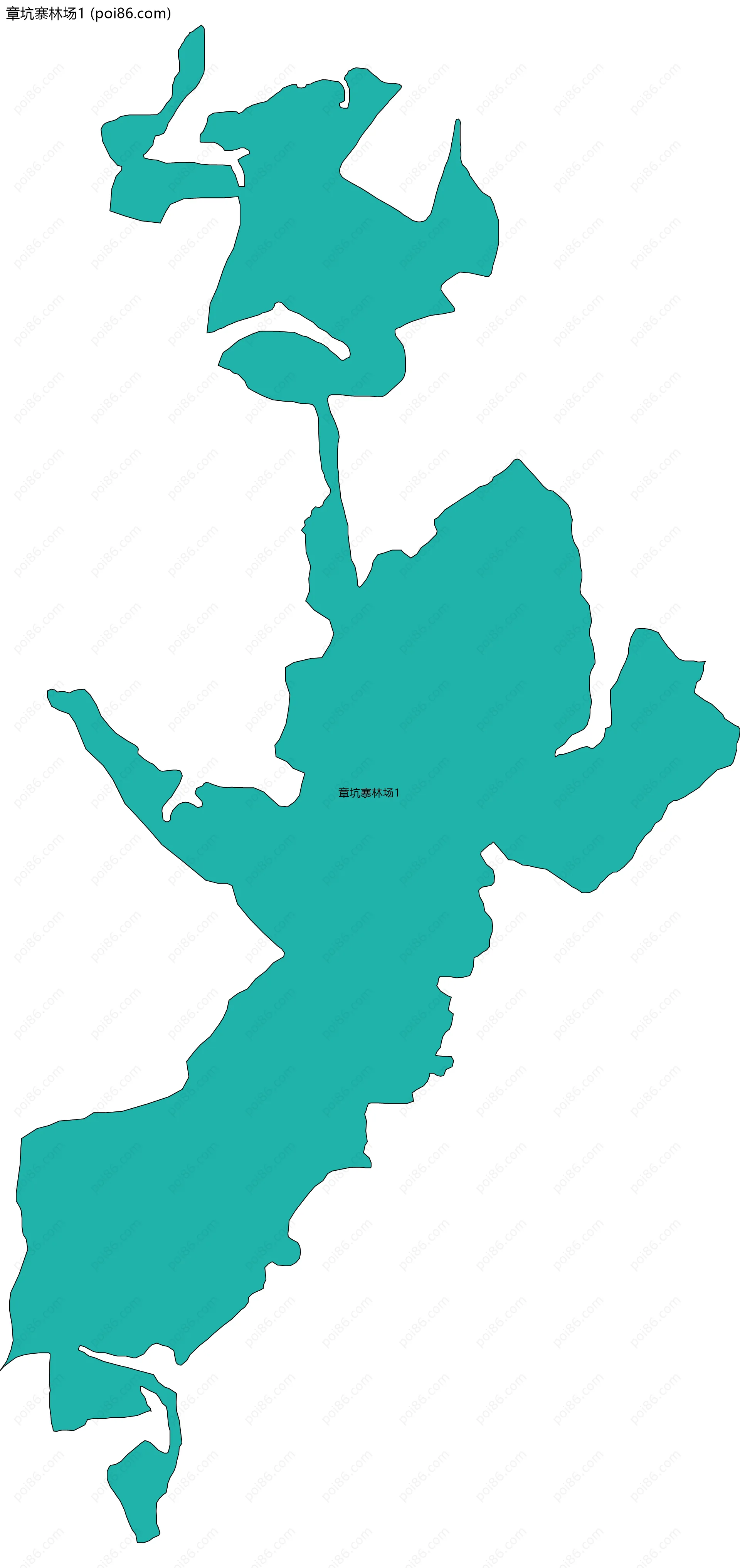章坑寨林场1边界地图