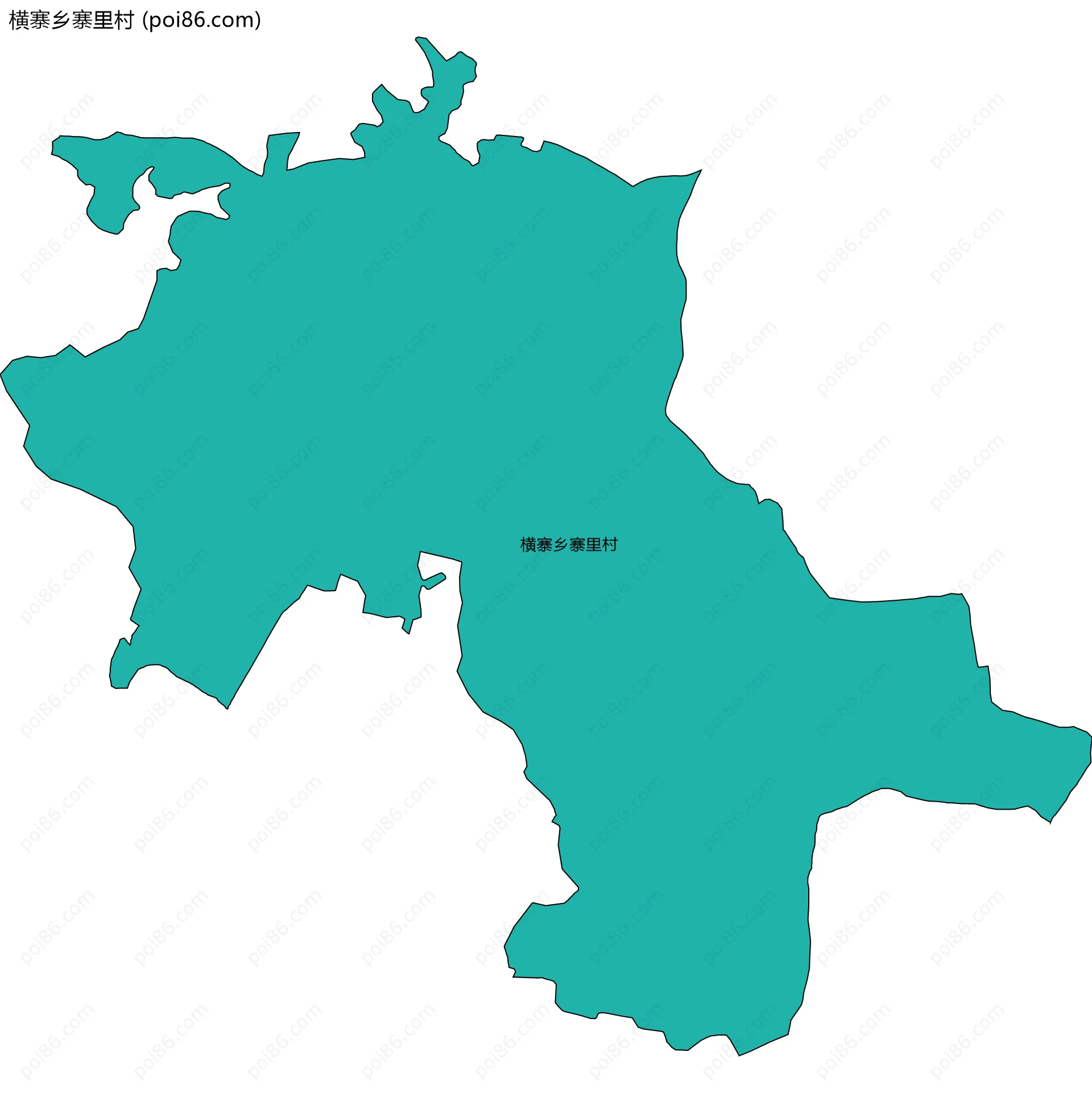 横寨乡寨里村边界地图