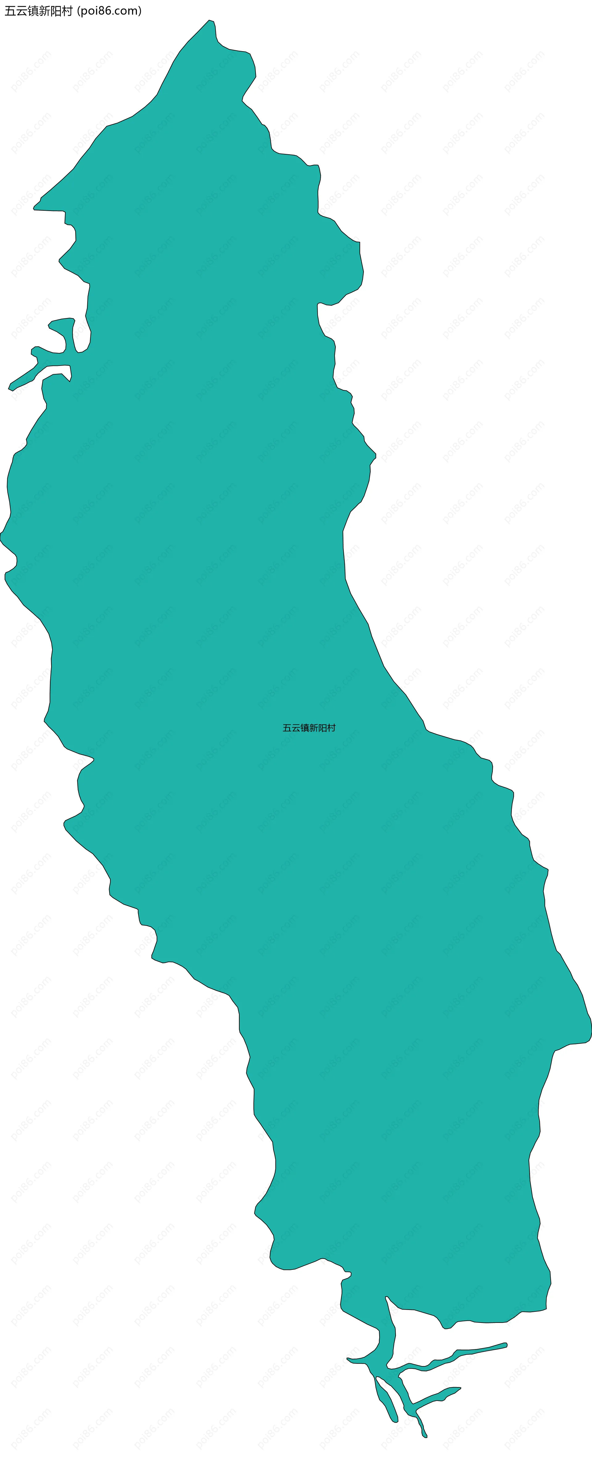 五云镇新阳村边界地图